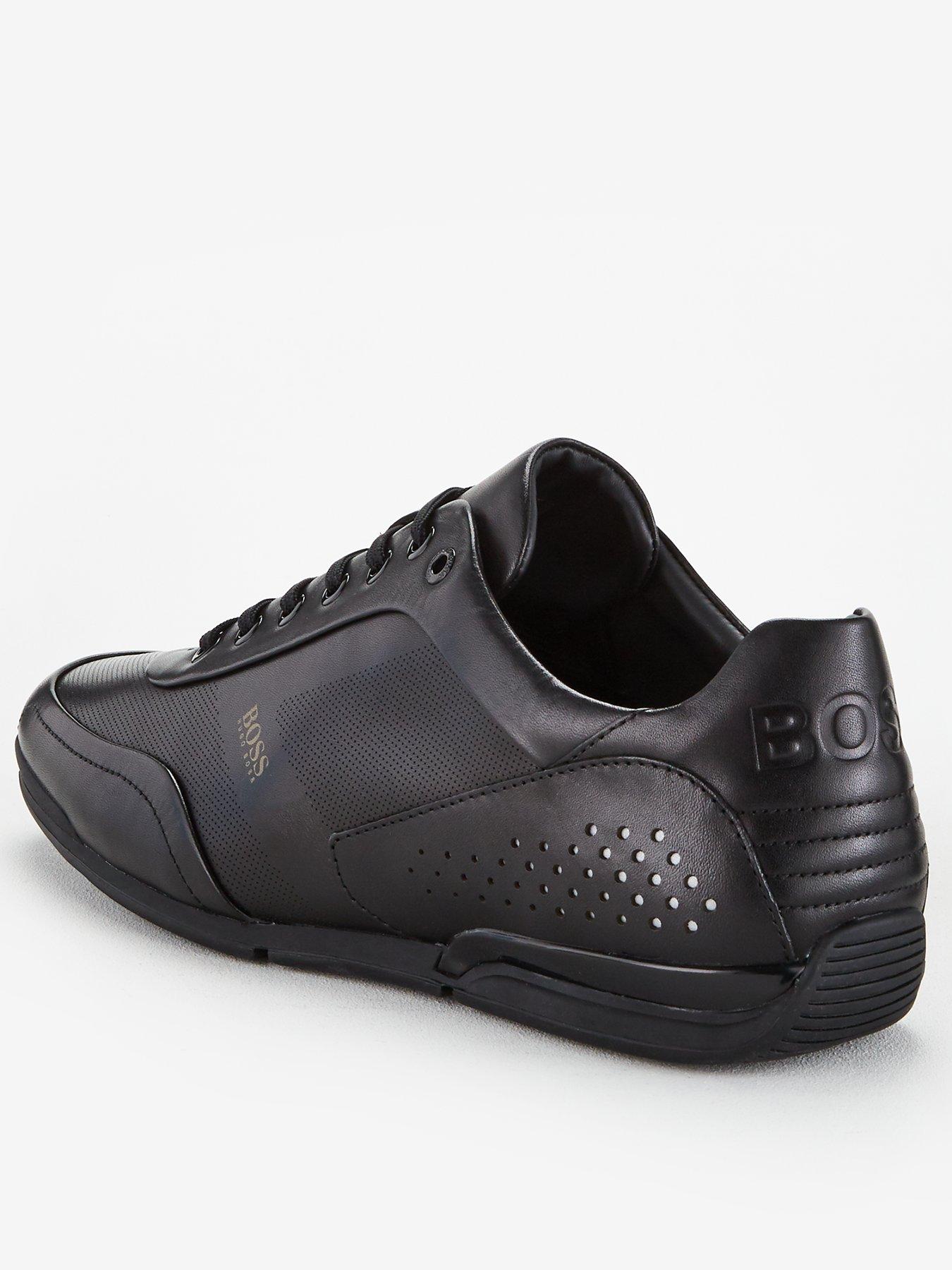 boss saturn leather trainers