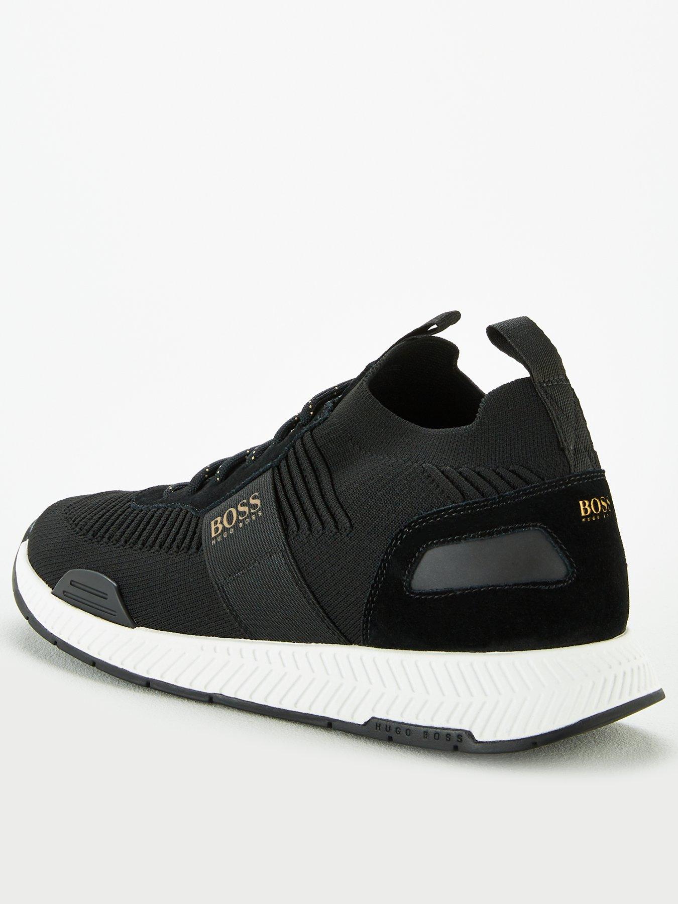 black and gold hugo boss trainers