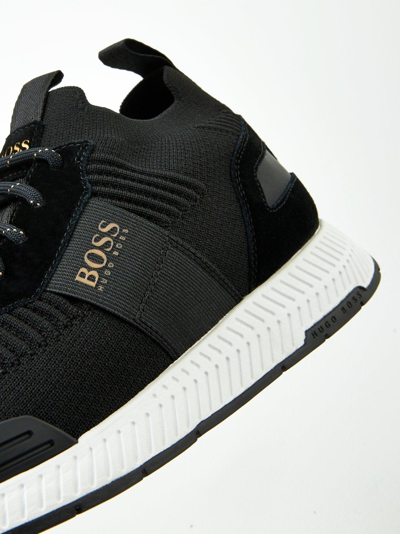 black and gold hugo boss trainers