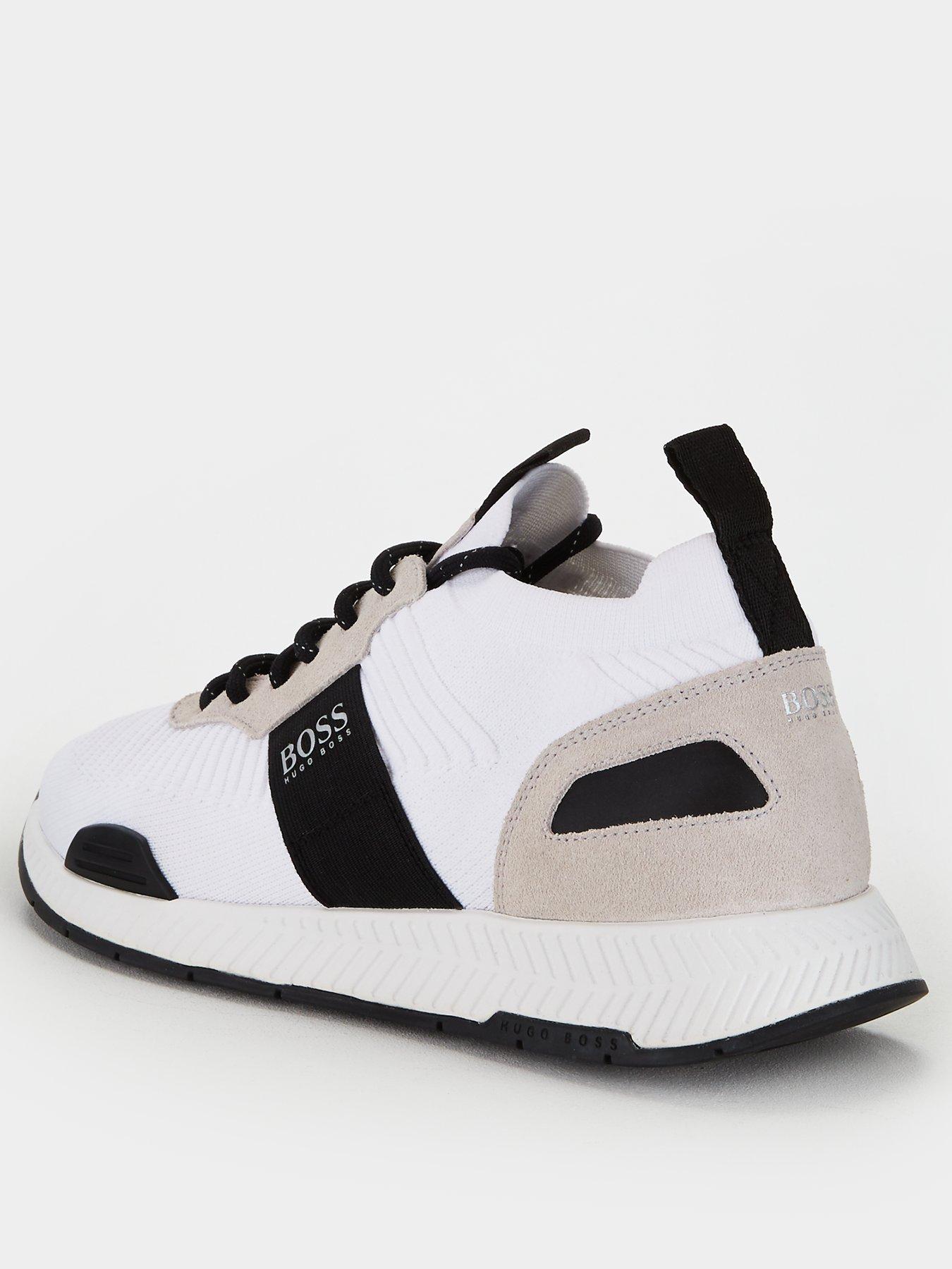 boss titanium knit sock runner trainers