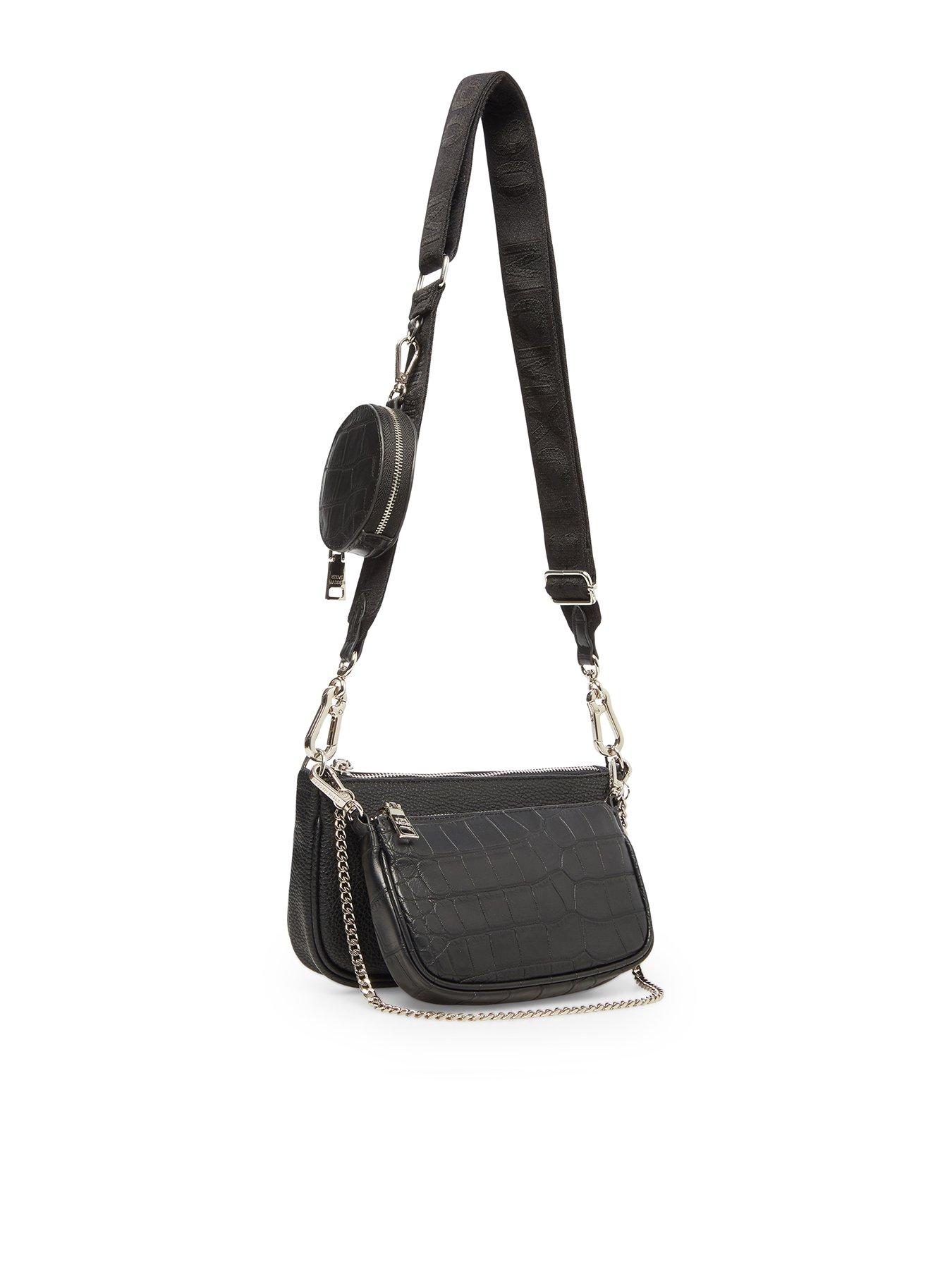 steve madden black crossbody handbag