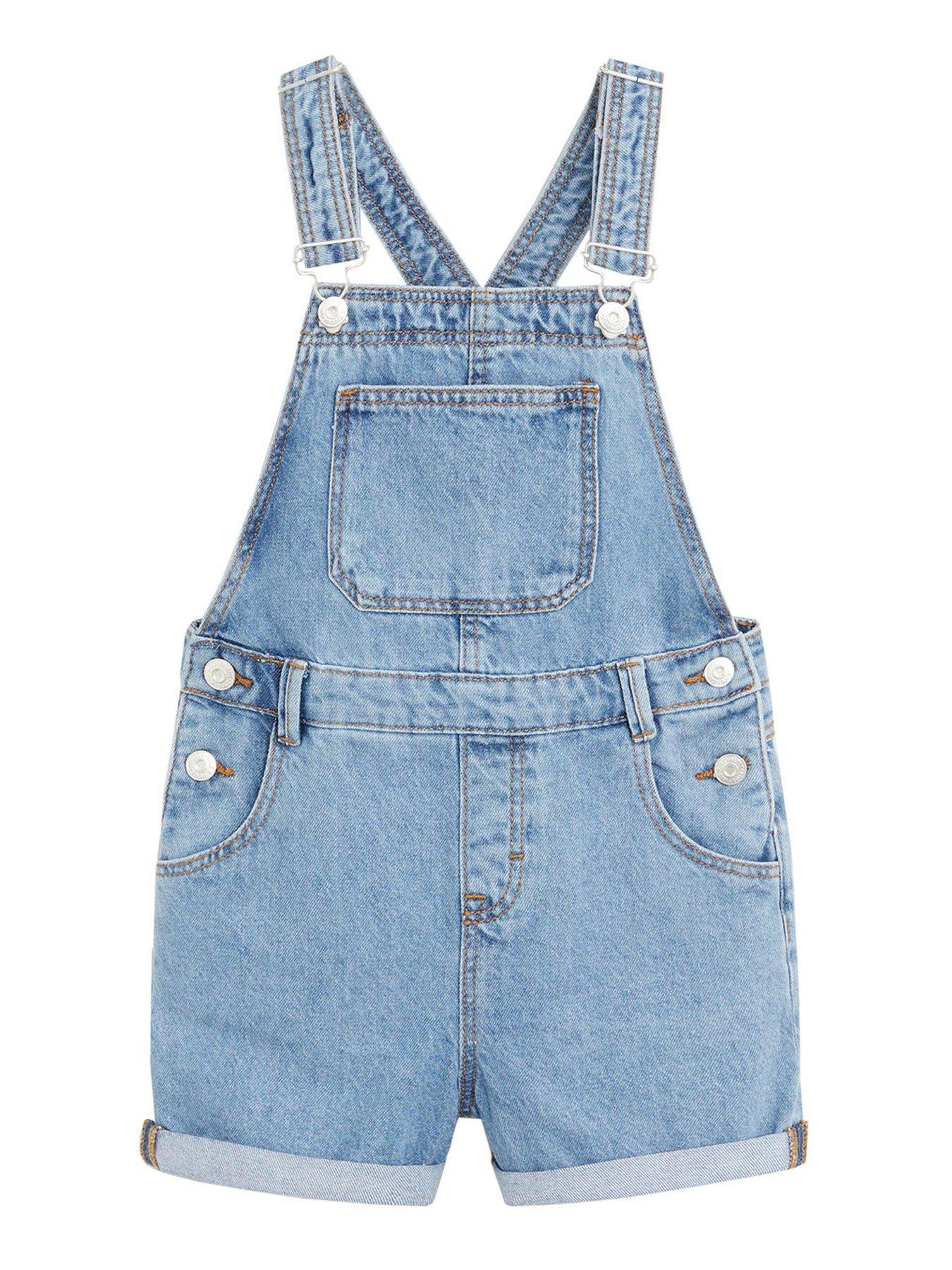 girl denim dungarees uk