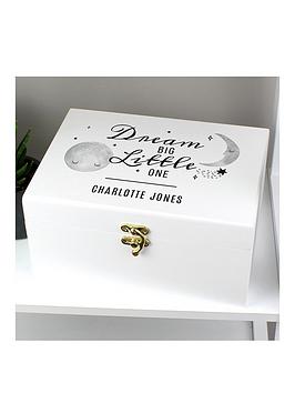 Product photograph of The Personalised Memento Company Personalised Dream Big Little One Keepsake Box from very.co.uk