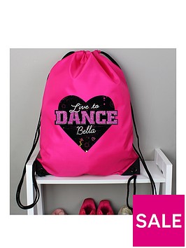 the-personalised-memento-company-personalised-born-to-dance-kit-bag