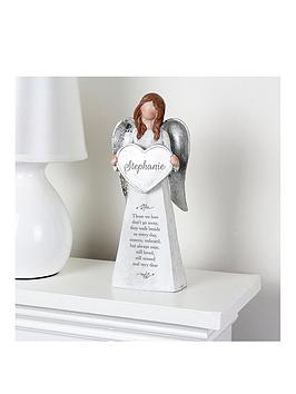 Product photograph of The Personalised Memento Company Personalised Memorial Angel Figurine from very.co.uk