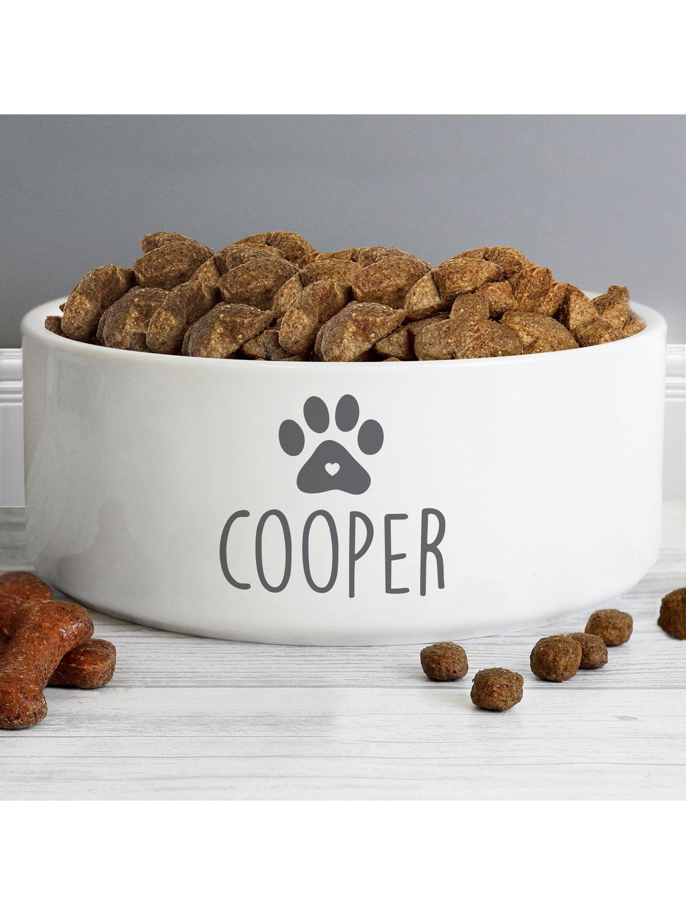 Personalised dog food bowl top