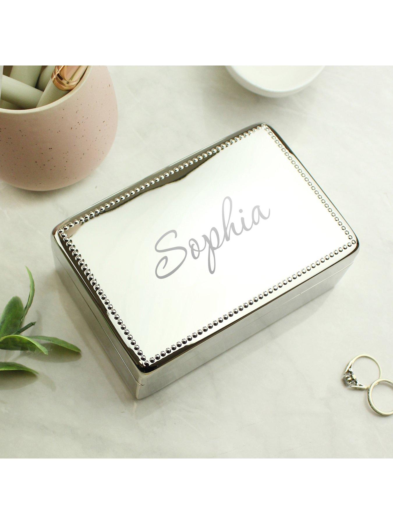 Image 2 of 3 of The Personalised Memento Company Bespoke Rectangular Jewellery Box