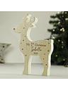 Image thumbnail 1 of 5 of The Personalised Memento Company Personalised "My 1st Christmas 2023" Wooden Reindeer Decoration