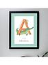  image of the-personalised-memento-company-personalised-animal-alphabet-framed-print