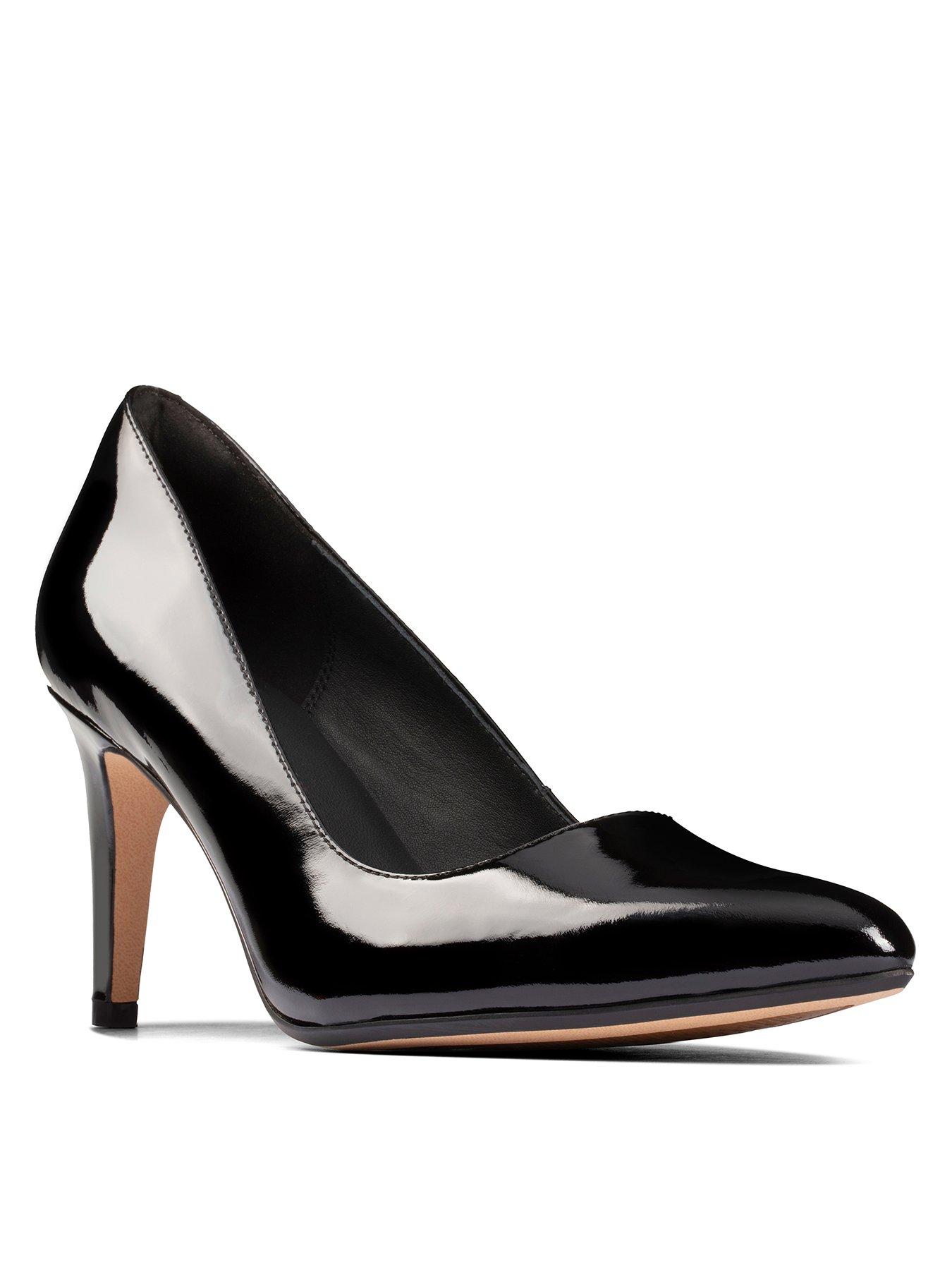 clarks grey court shoes