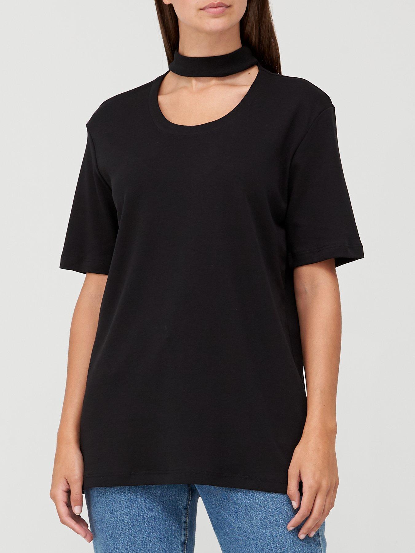t shirt with cutout neckline