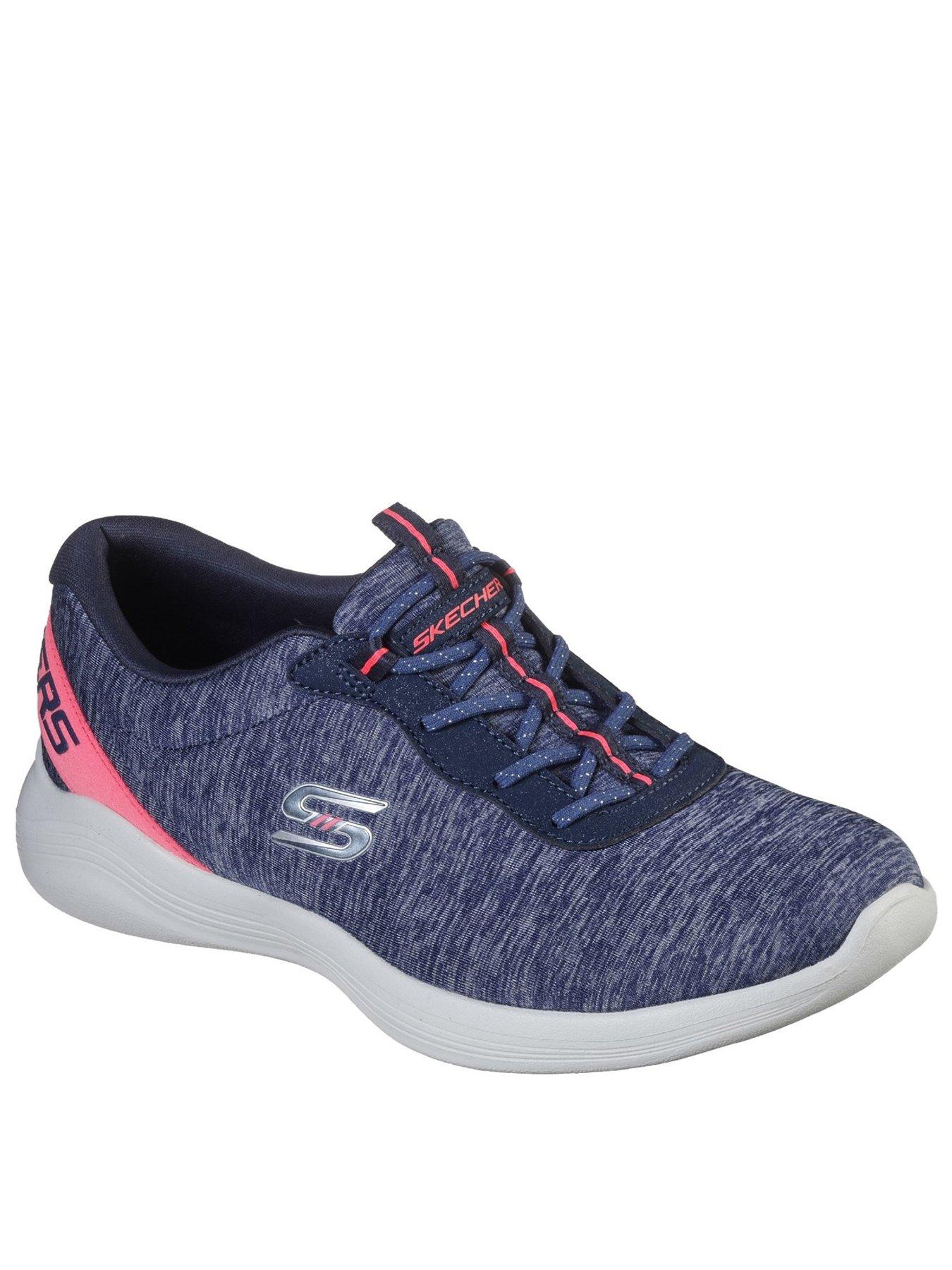 skechers navy pink