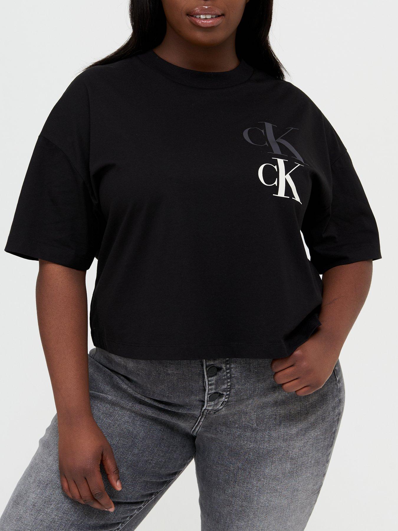 plus size calvin klein t shirt