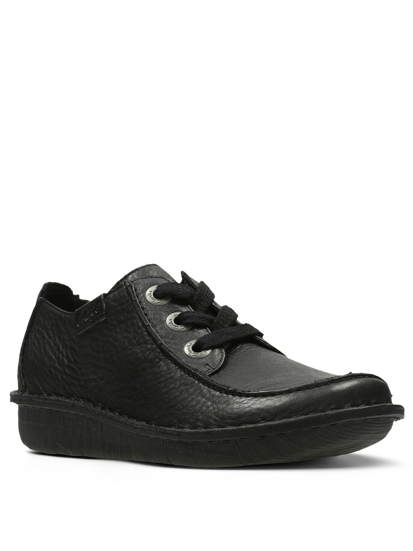 undefined Funny Dream Lace Up Flat Shoe - Black