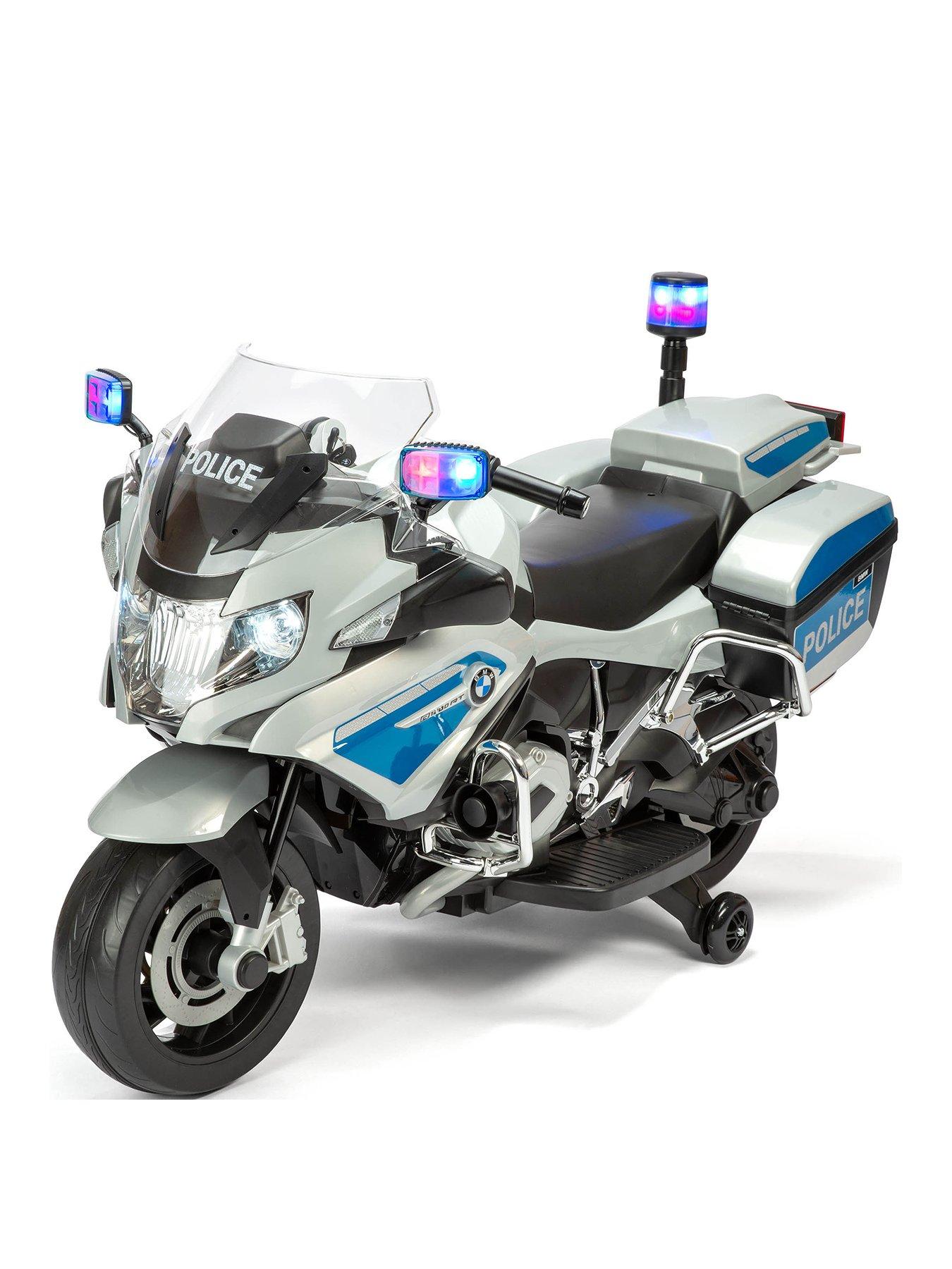kids police electric bike