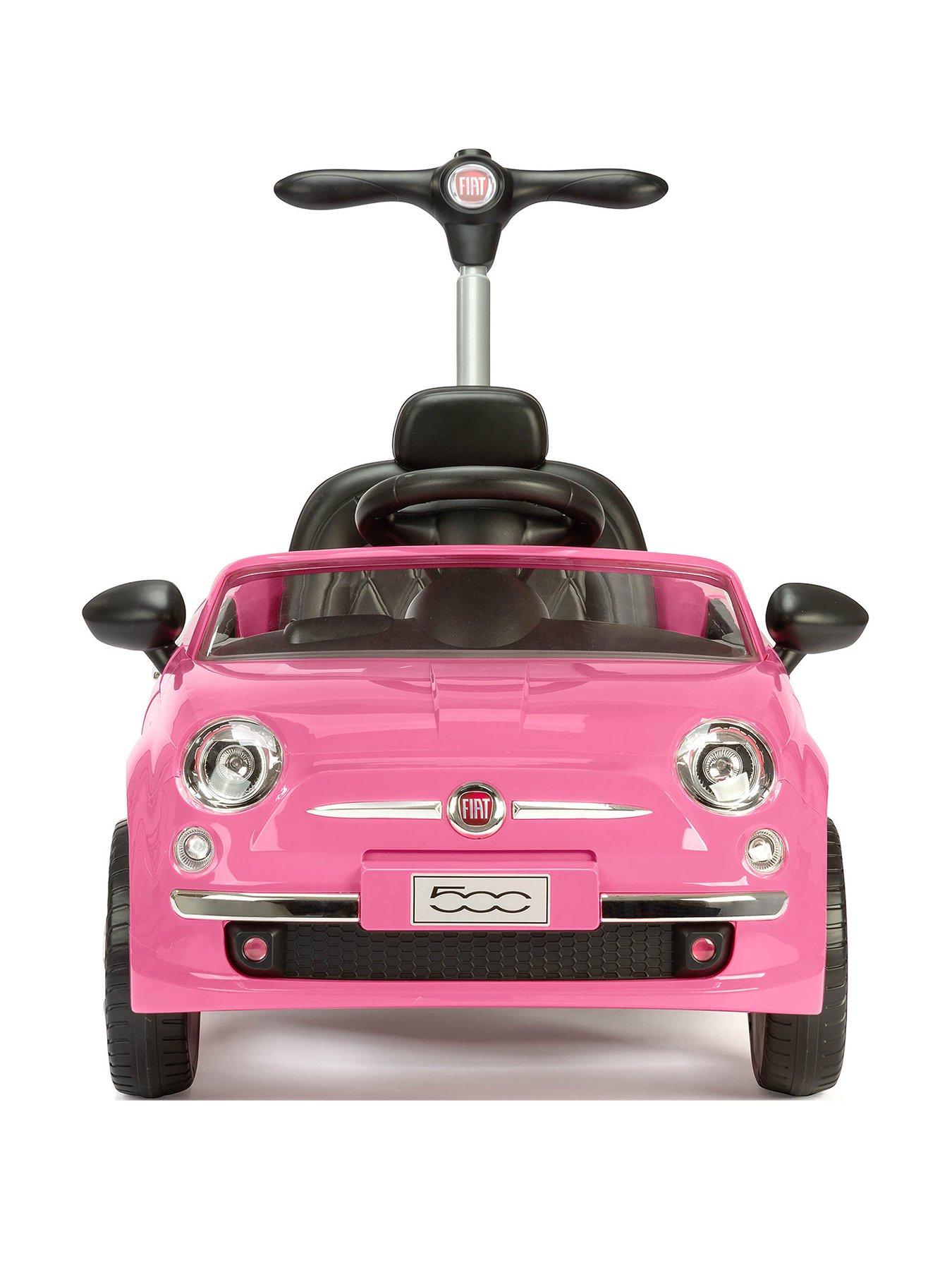 pink fiat 500 toy car