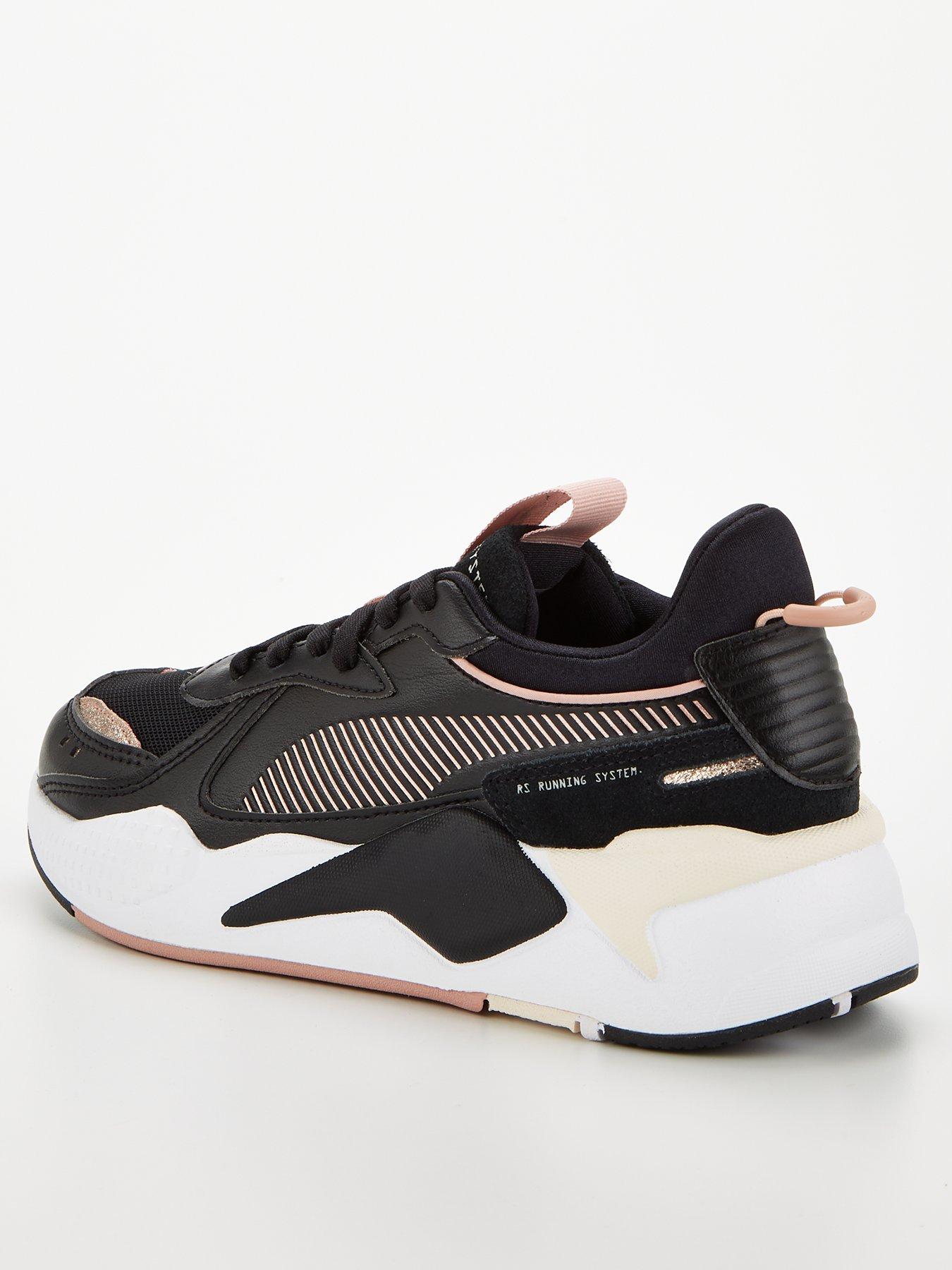 puma womens trainers black and gold