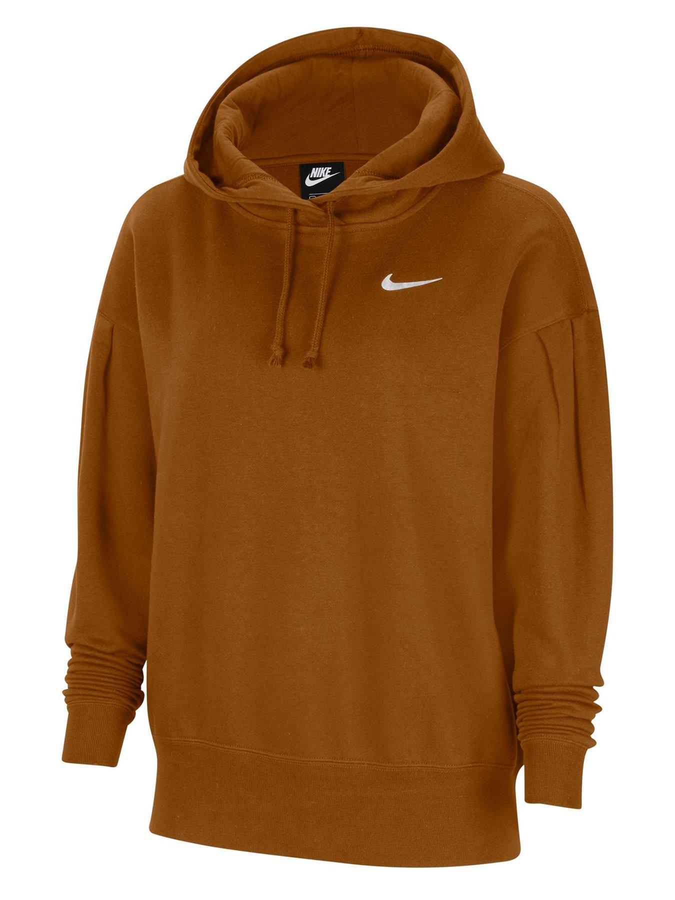 brown nike hoodie