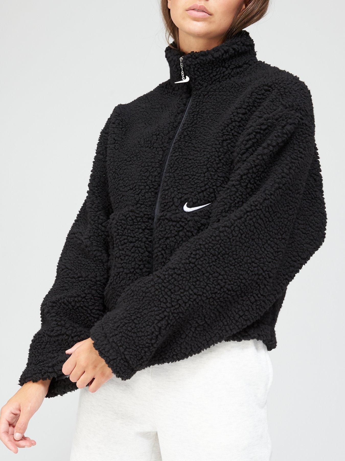 Nike NSW Swoosh Sherpa Fleece - Black | very.co.uk