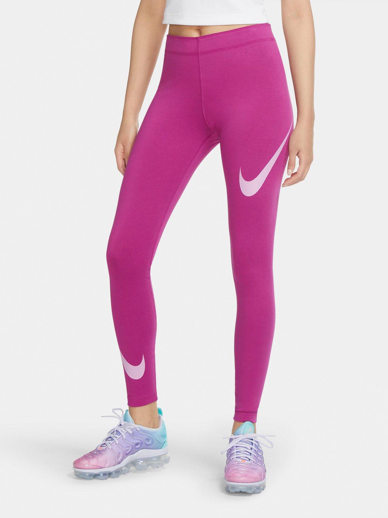 pink nike leggings womens