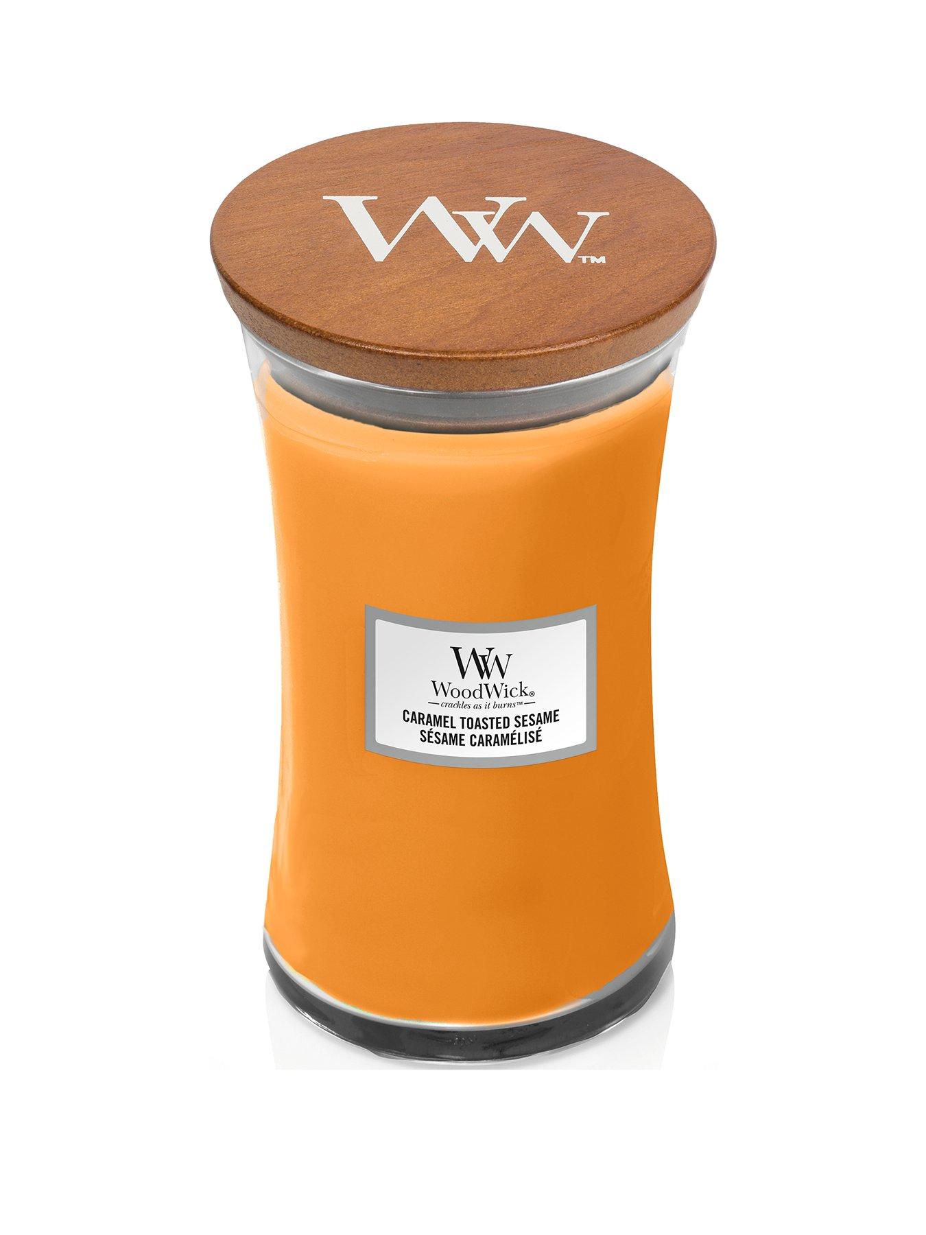 Woodwick Large Hourglass Candle &Ndash; Caramel Toasted Sesame|
