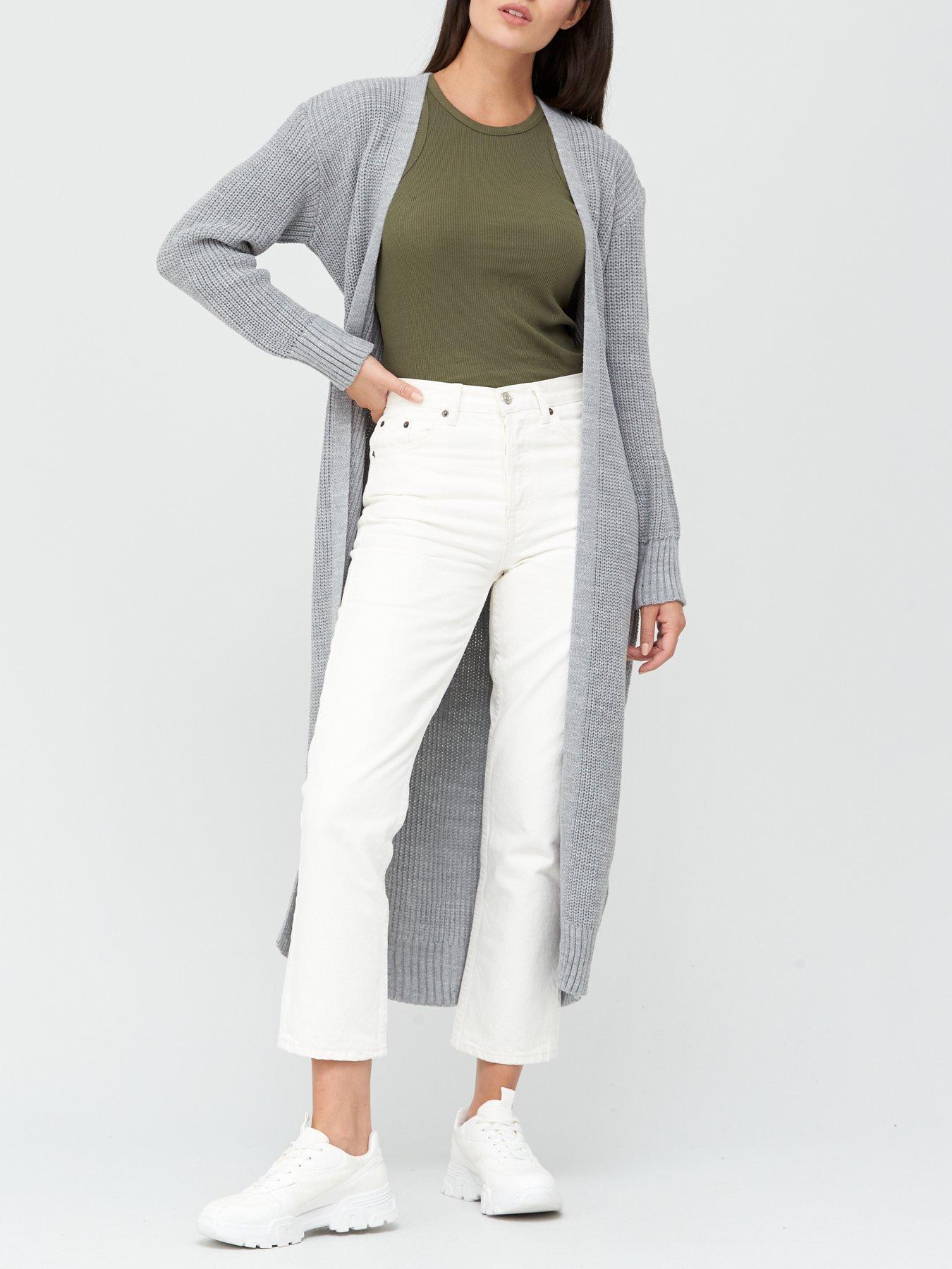 belted maxi cardigan
