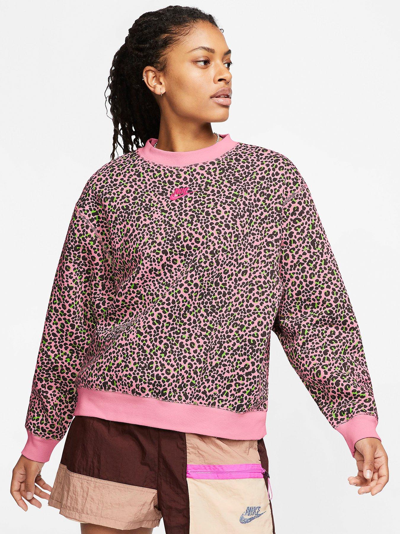 nike leopard print sweater