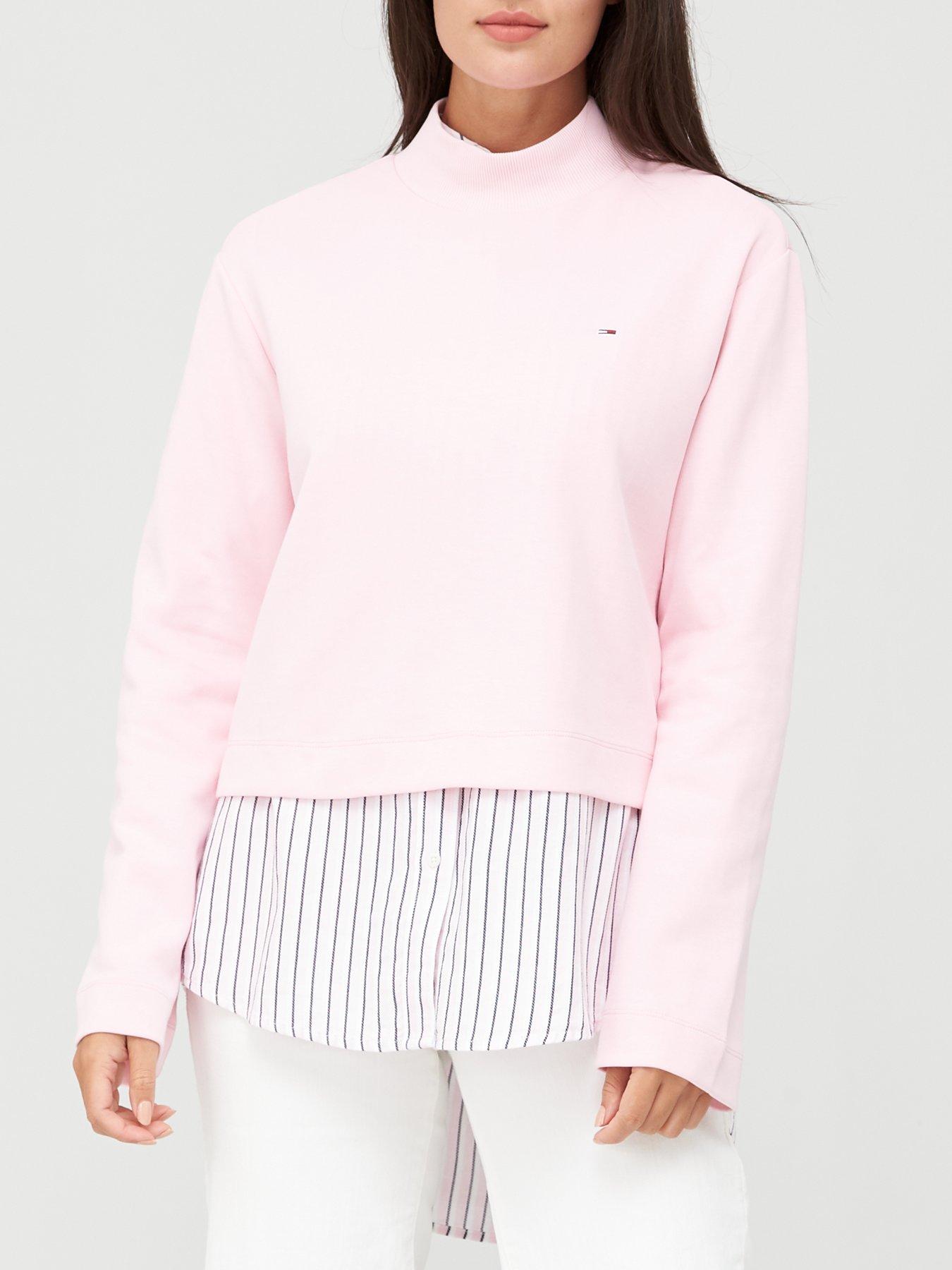 pink tommy jeans jumper