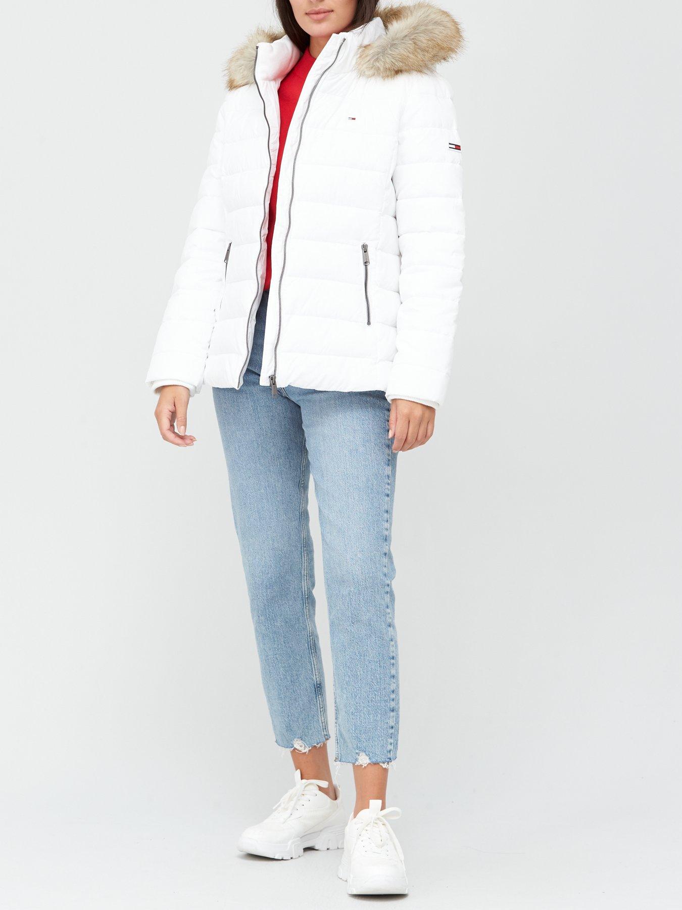 tommy hilfiger coat womens white