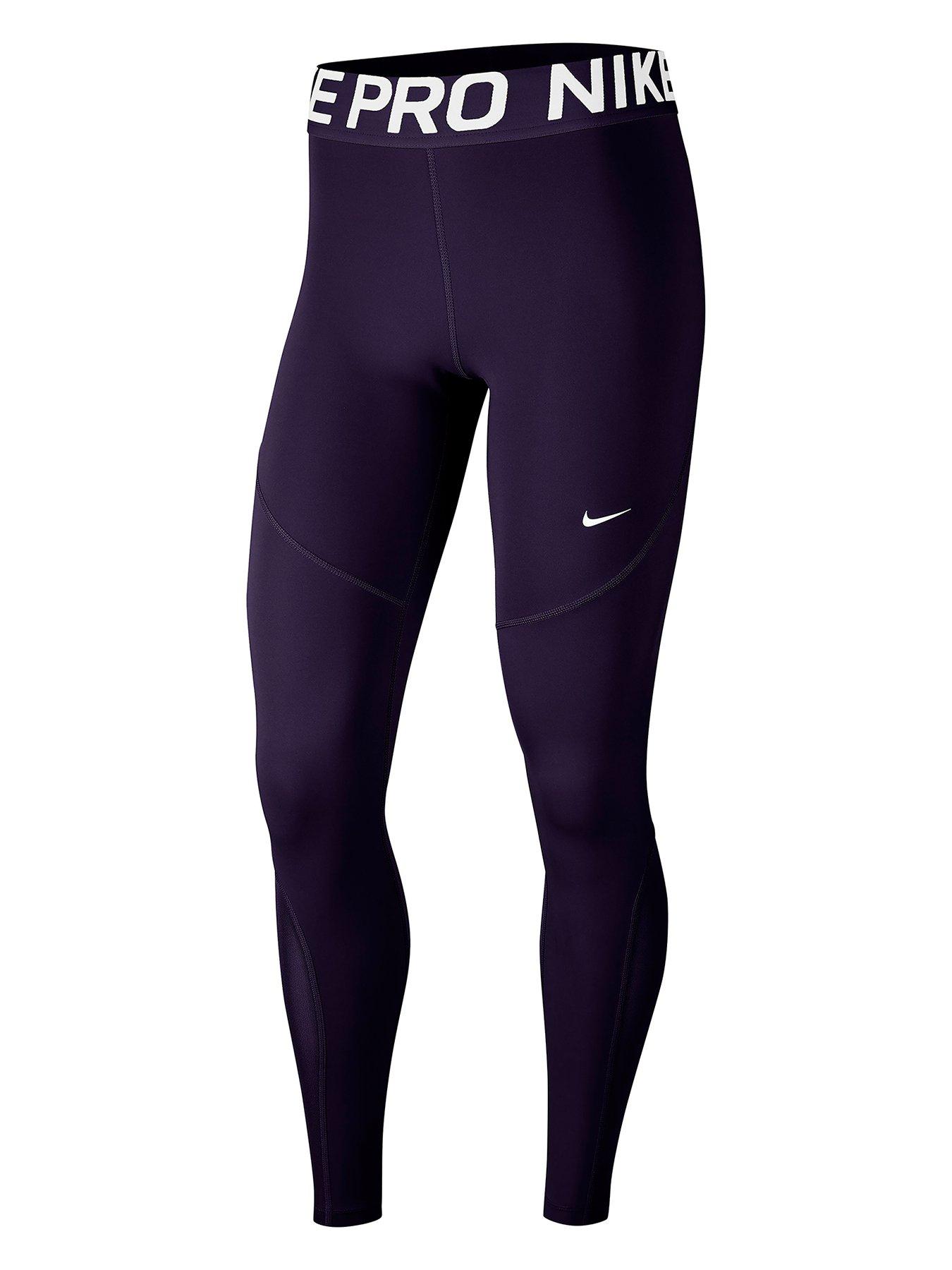 nike pro tights blue