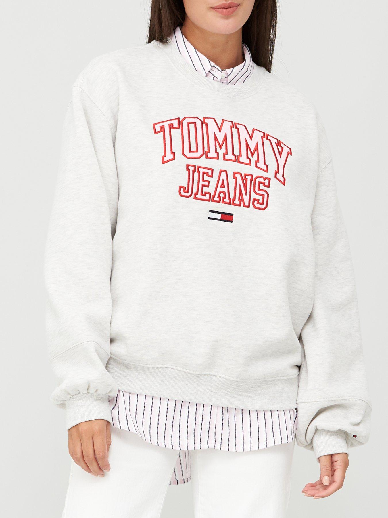 tommy jeans collegiate sweatshirt grey