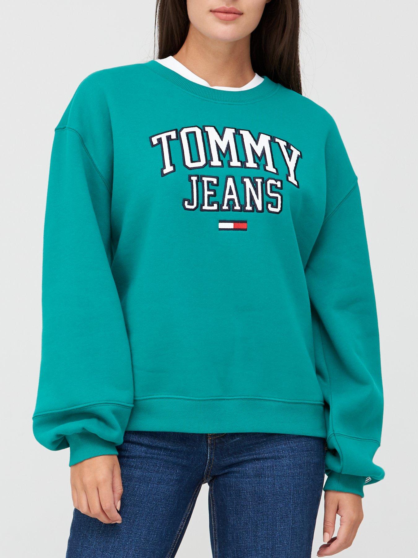 tommy jeans collegiate crew neck sweatshirt