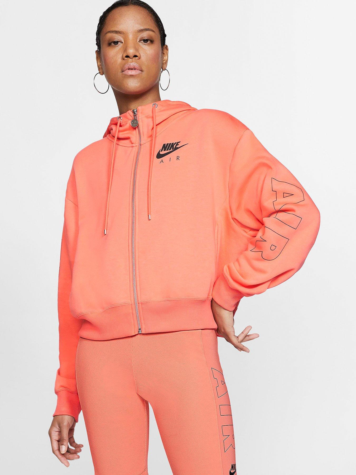 nike air hoodie orange