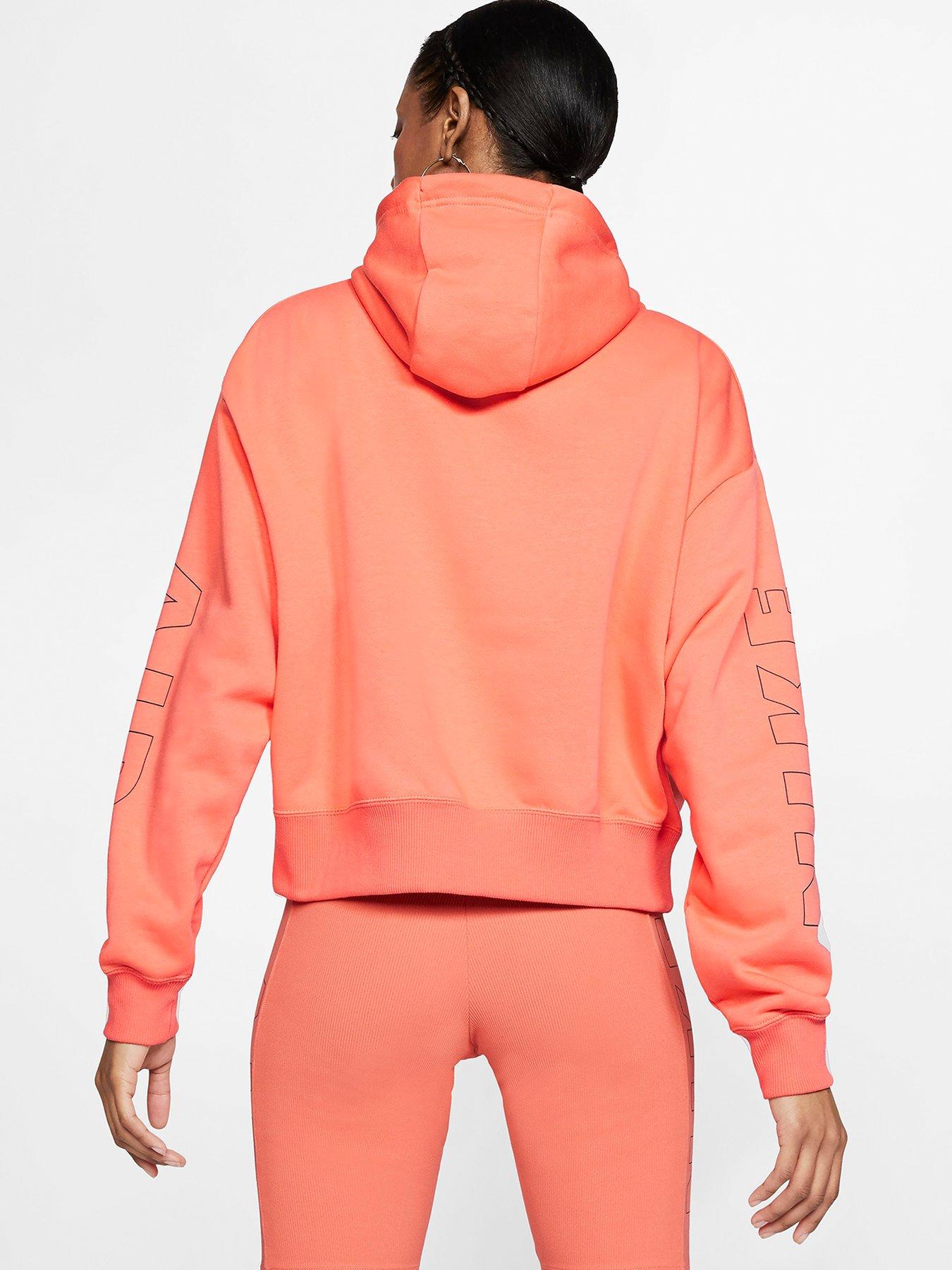 nike air hoodie orange