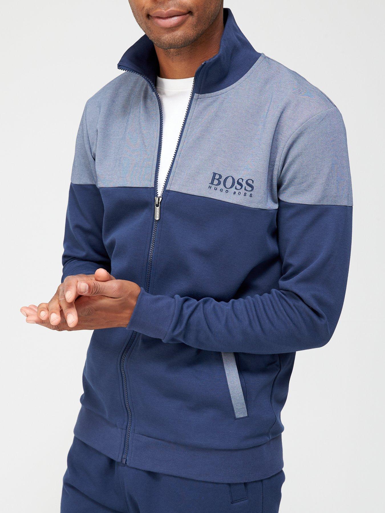 BOSS Bodywear Tracksuit Jacket - Navy | Very.co.uk