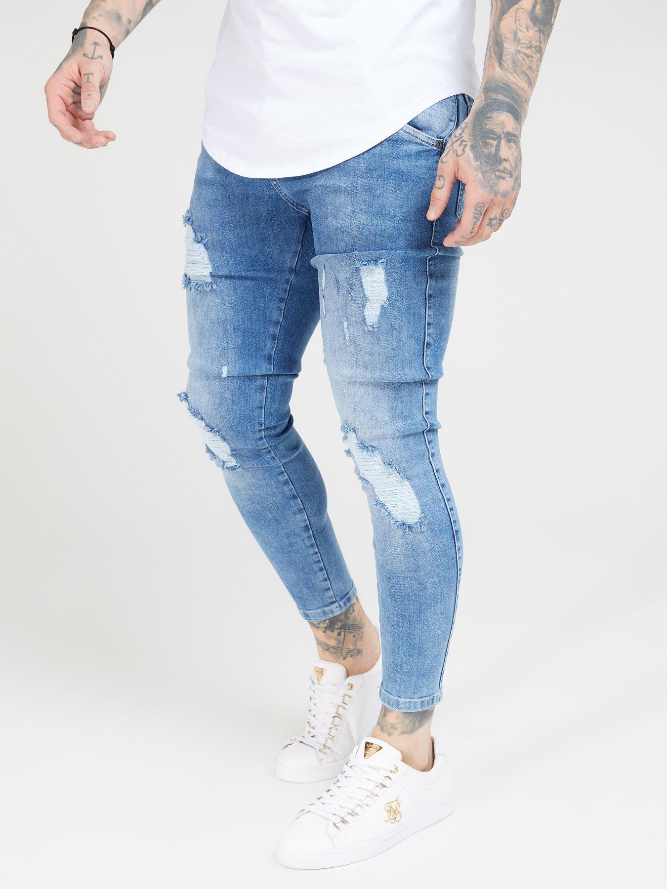 siksilk distressed jeans