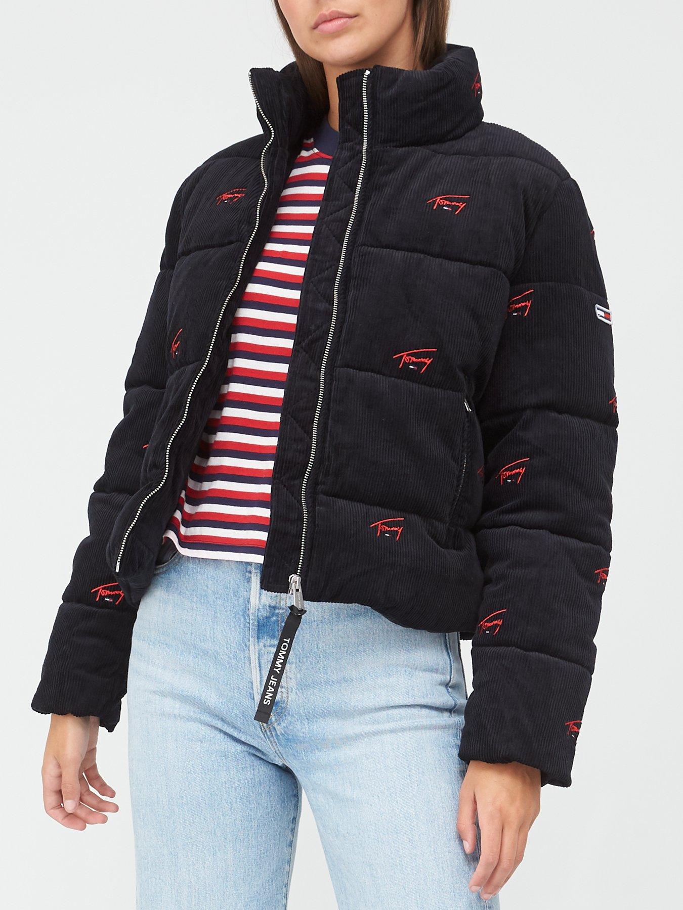 tommy jeans cord padded jacket