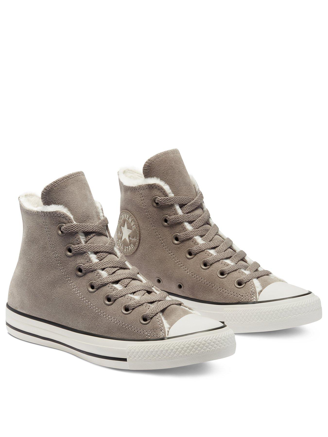fur lined converse shoes