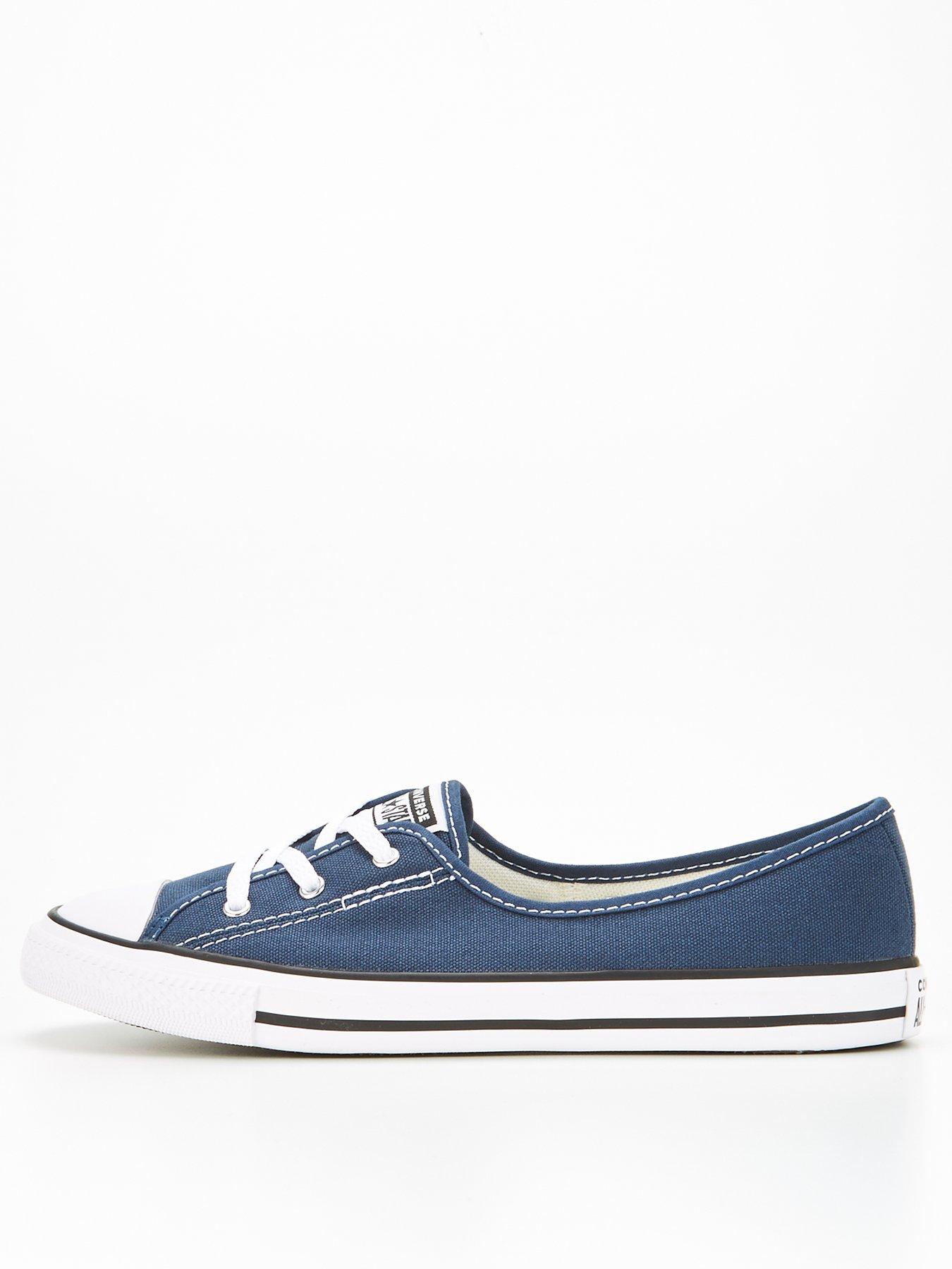 Converse ballet store lace navy