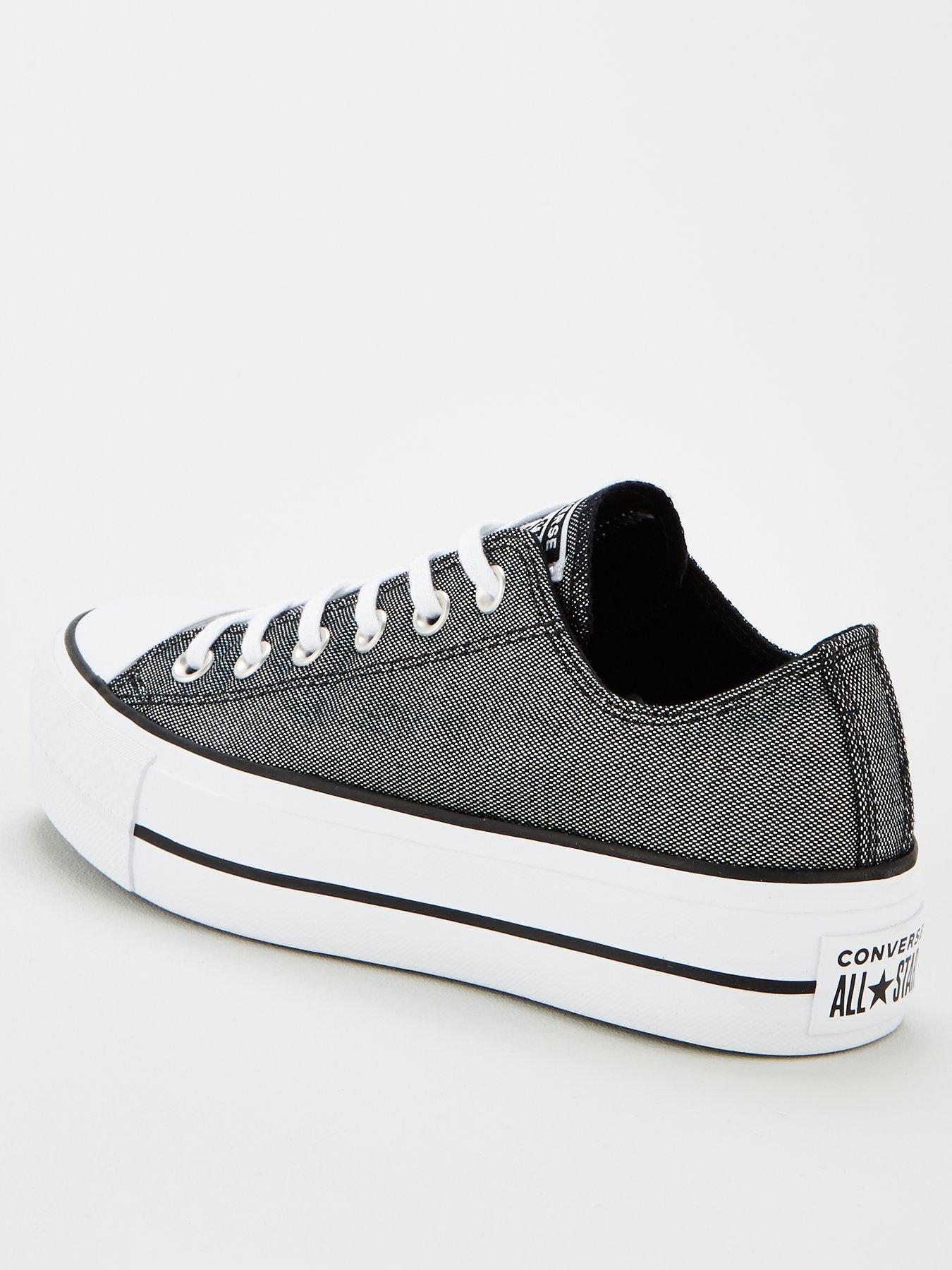 converse lift silver