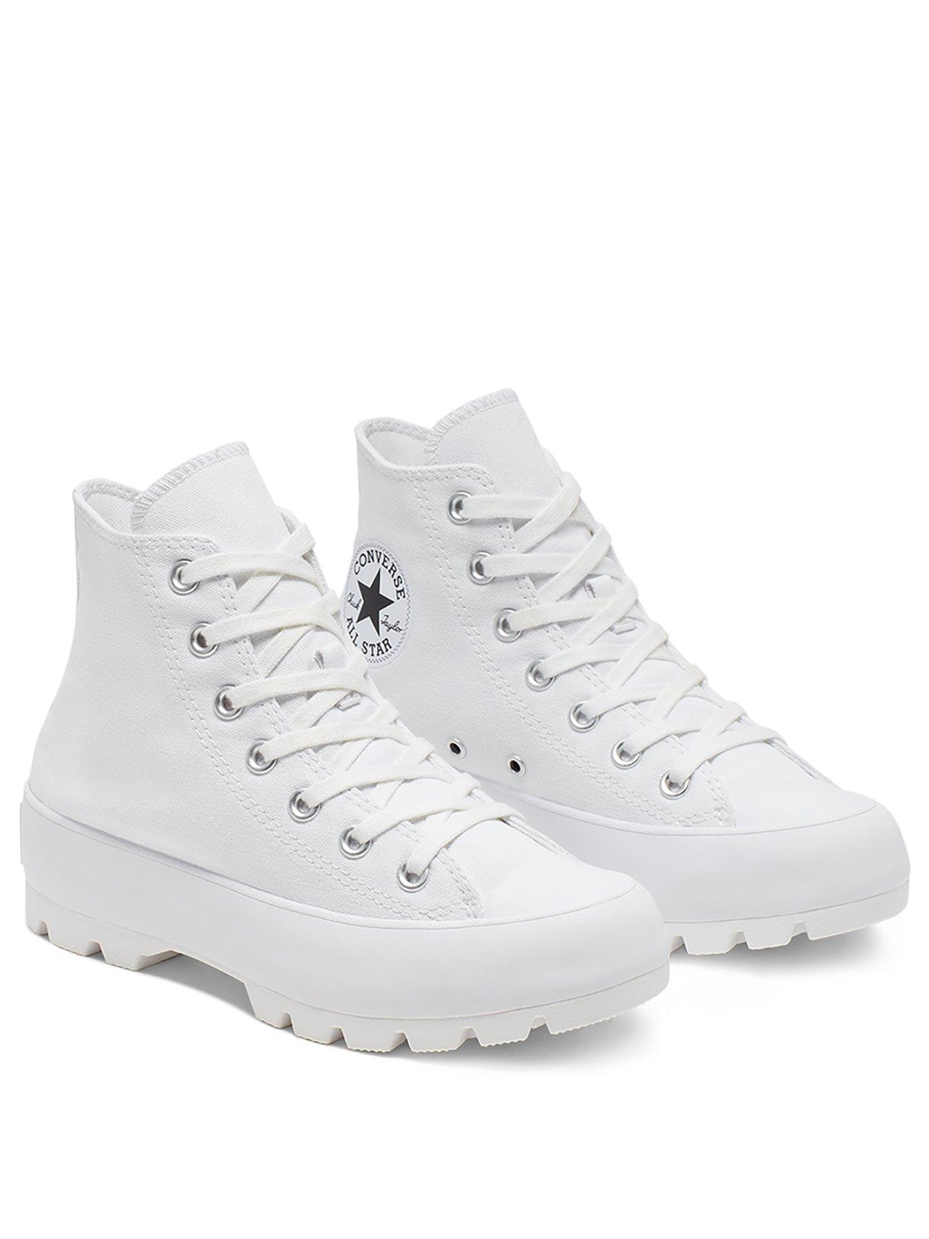 Converse Chuck Taylor All Star Lugged Hi-Tops - White | very.co.uk