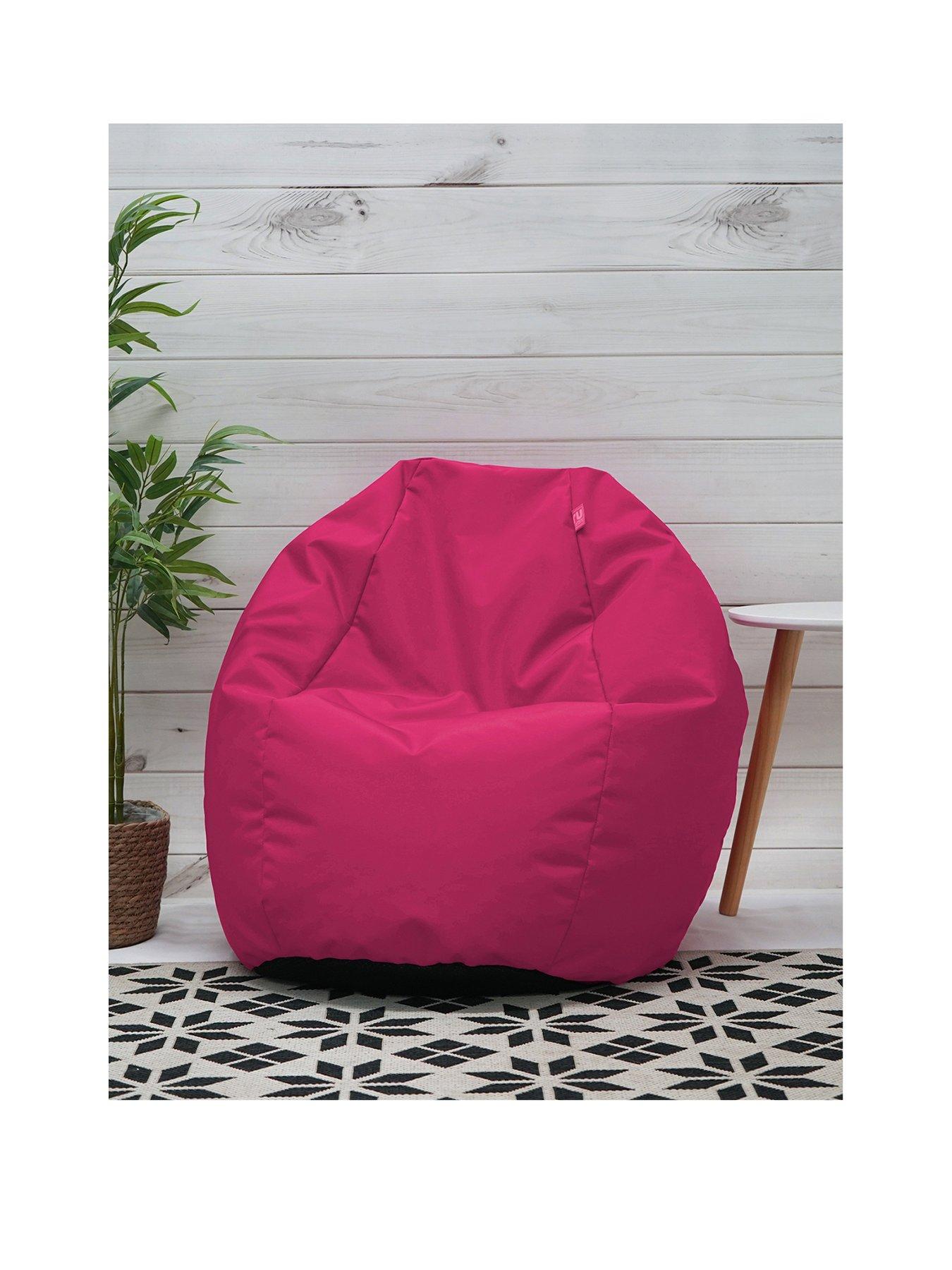 Product photograph of Rucomfy Kids Classic Indoor Outdoor Beanbag - Pink from very.co.uk