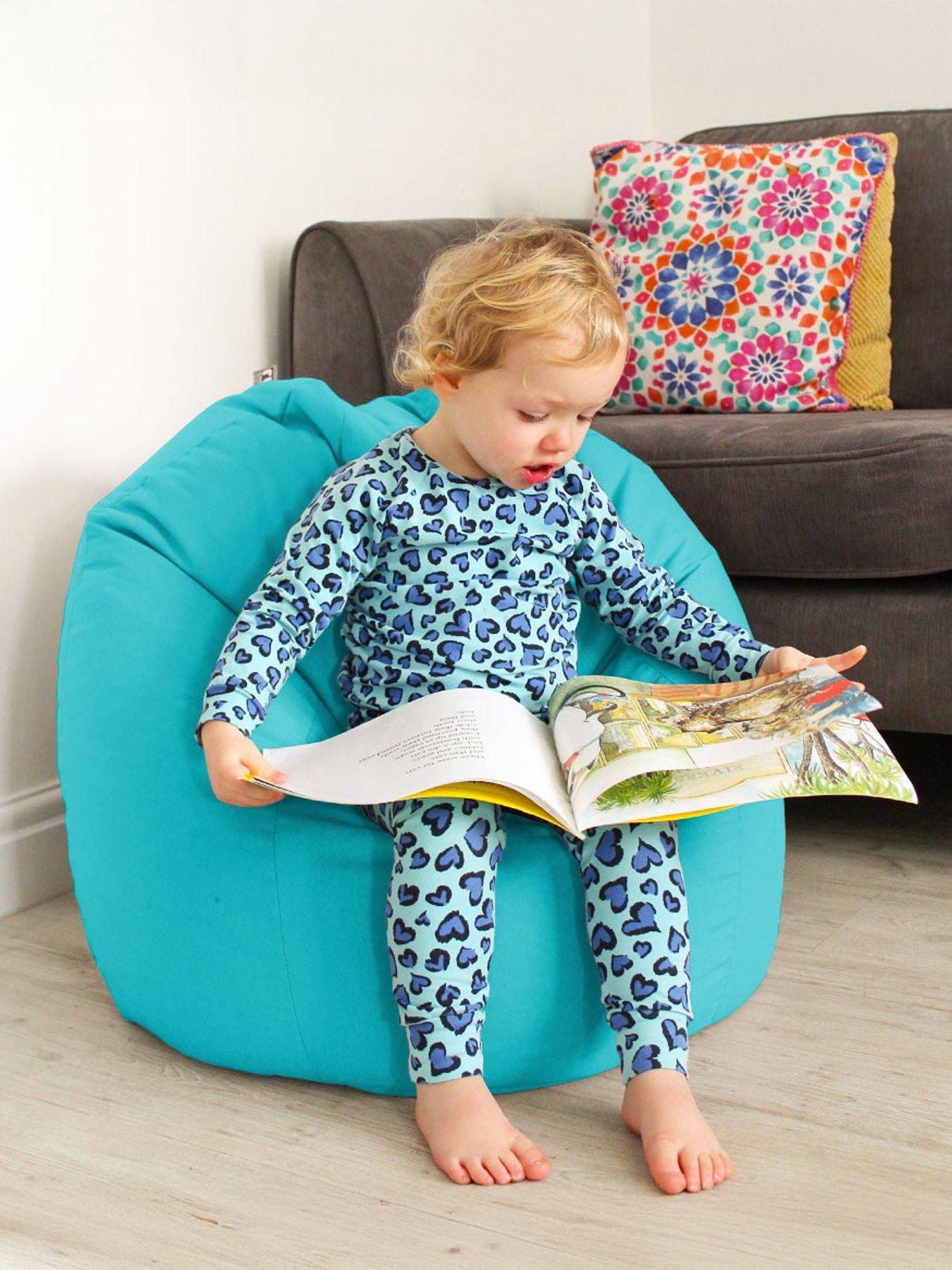 Image 2 of 4 of rucomfy Kids Classic Indoor/Outdoor Beanbag - Blue