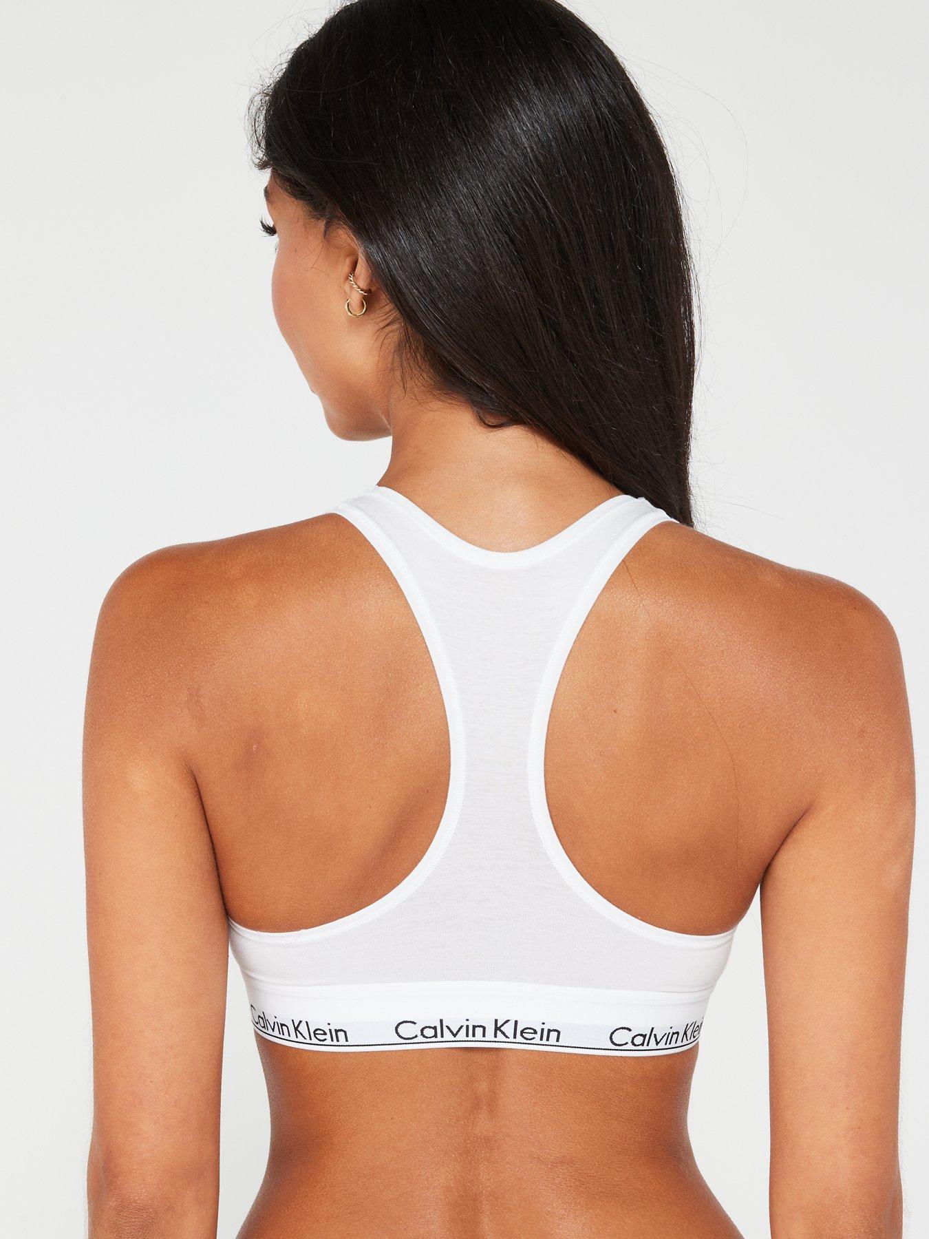 Calvin Klein Women's XS-XL Modern Cotton Bralette and Bikini Set, Grey  Heather, X-Small