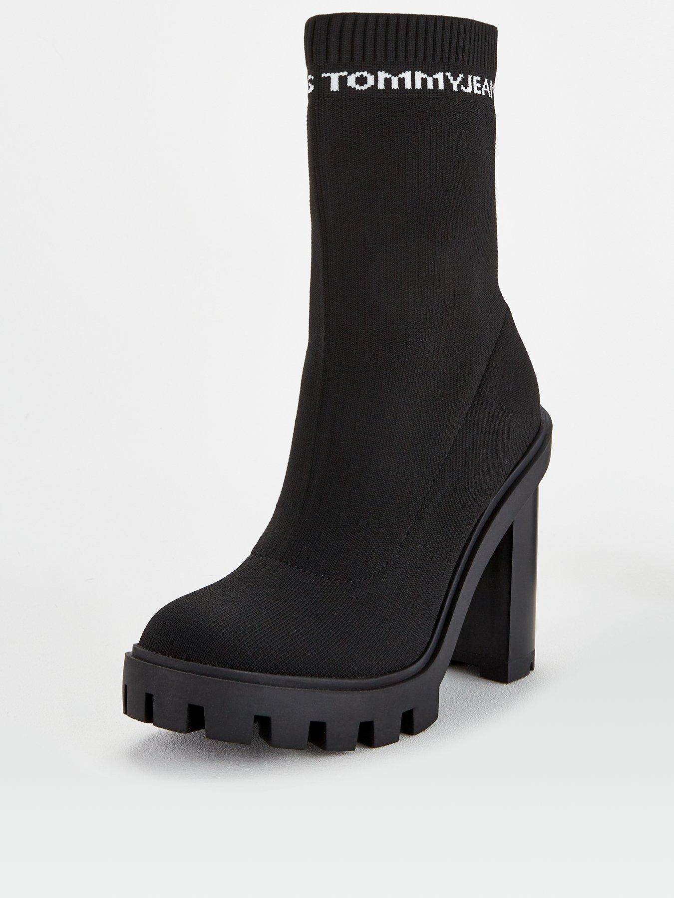 tommy hilfiger womens sock boots