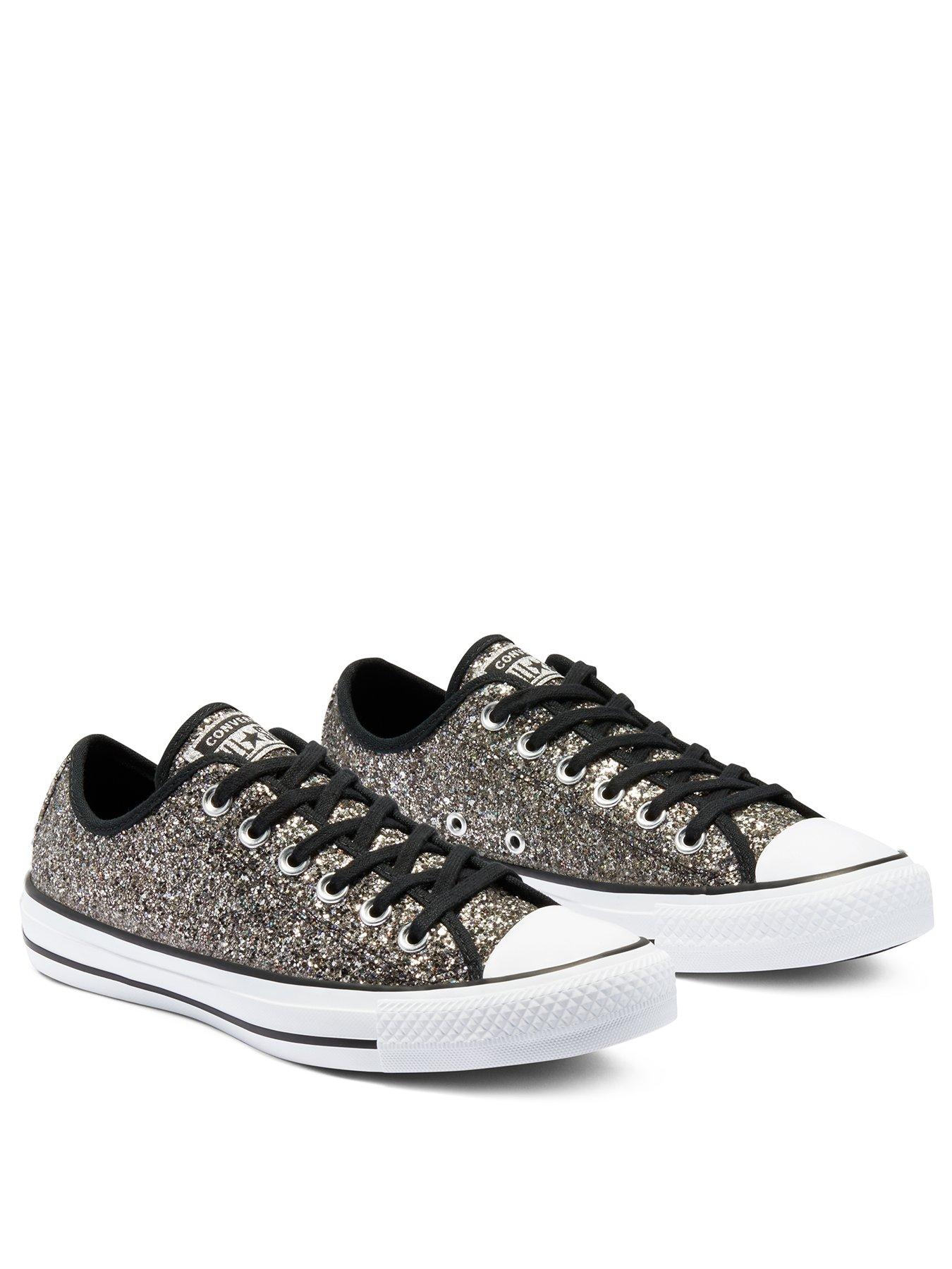 all star glitter ox trainers