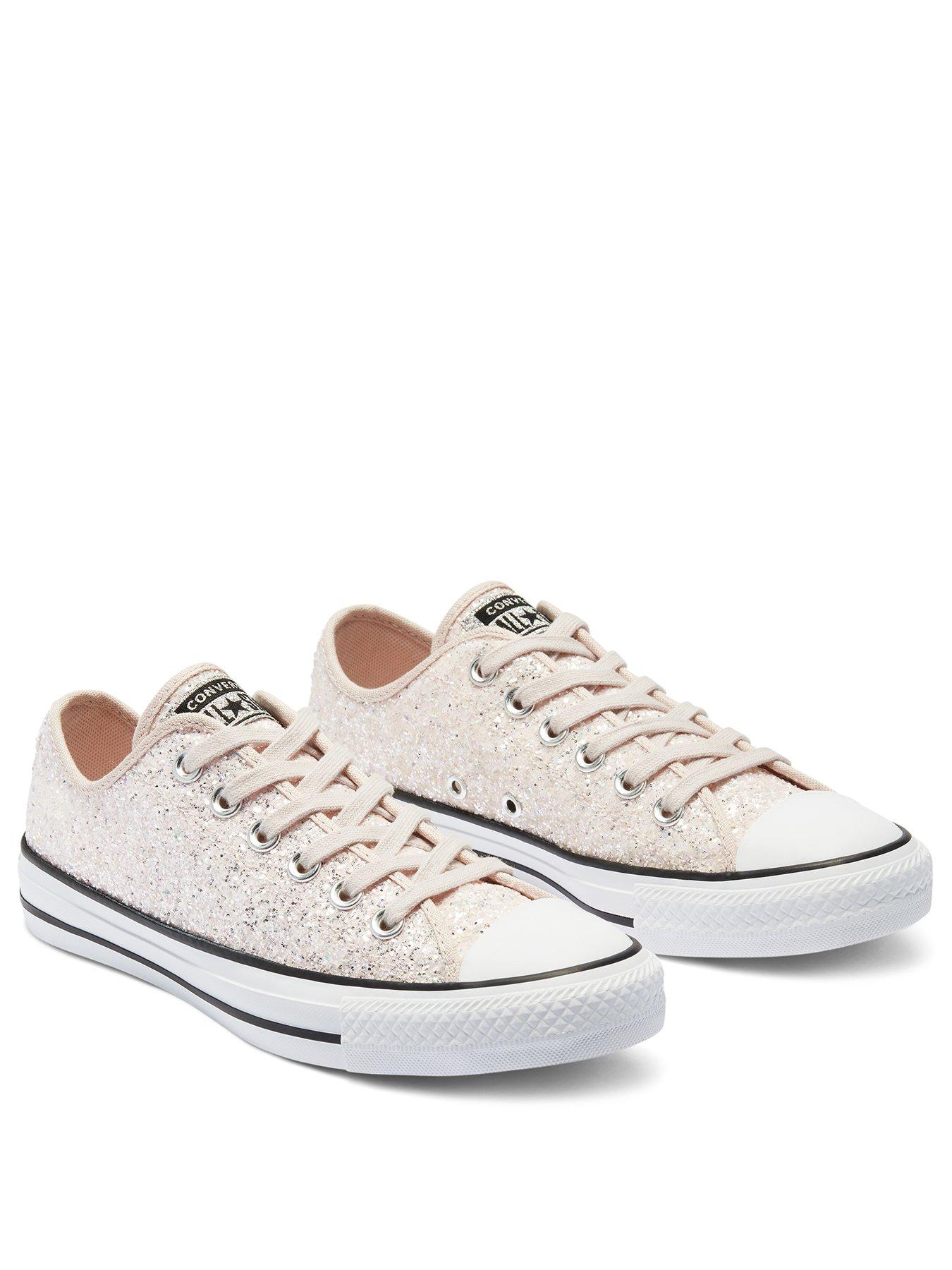 all star glitter ox trainers