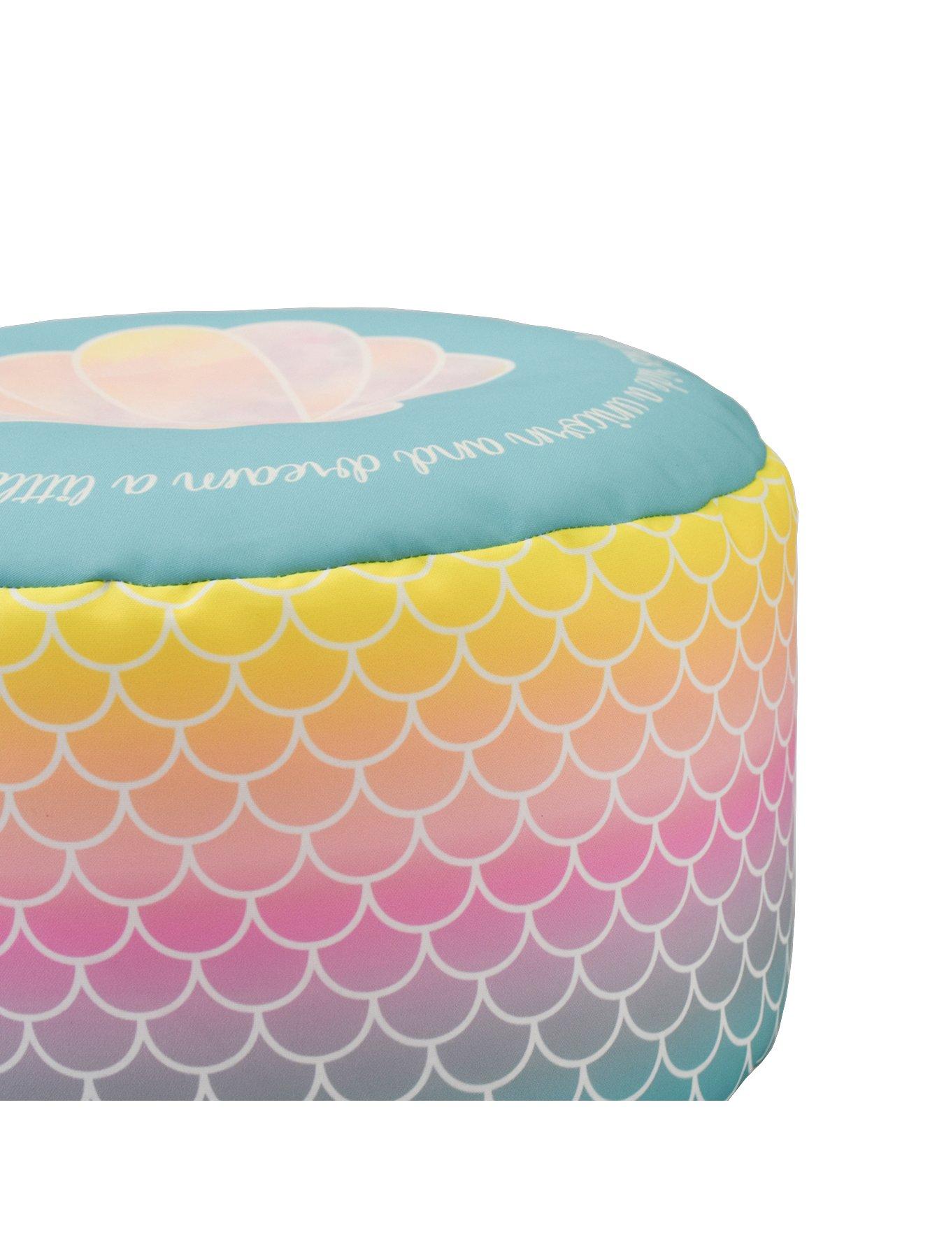rucomfy Mermaid Ombre Kids Footstool | very.co.uk