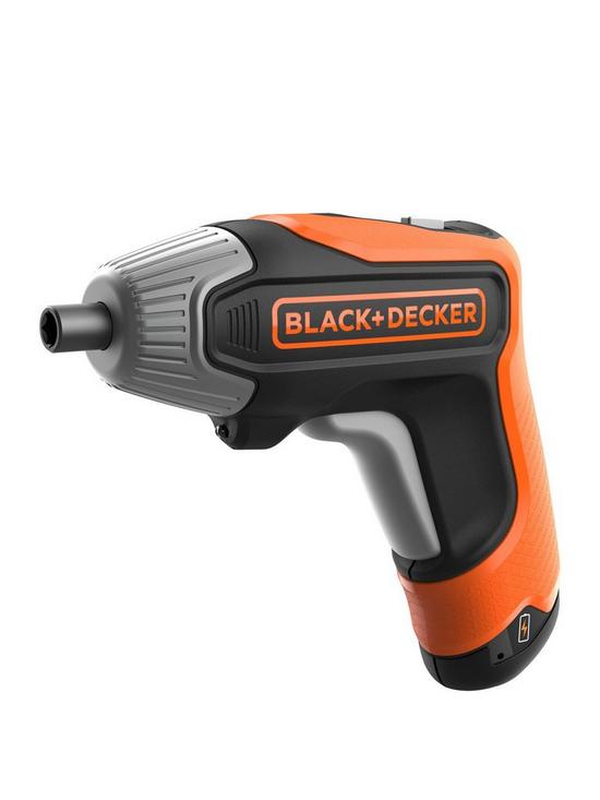 front image of black-decker-36v-fast-charge-screwdriver-with-usb-bcf611ck-gb