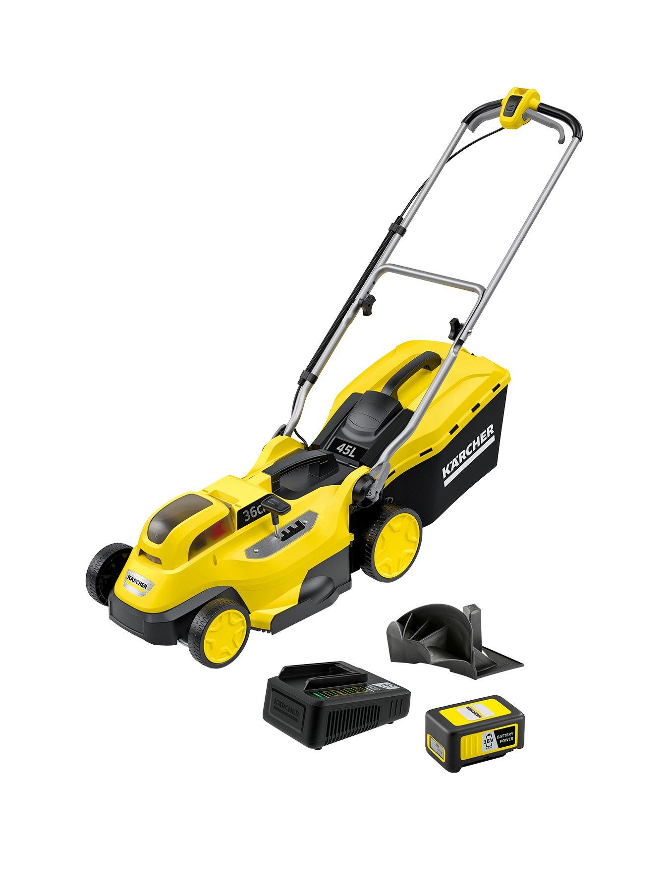 Product photograph of Karcher Lmo 18-36 Cordless Lawn Mower Battery Set from very.co.uk